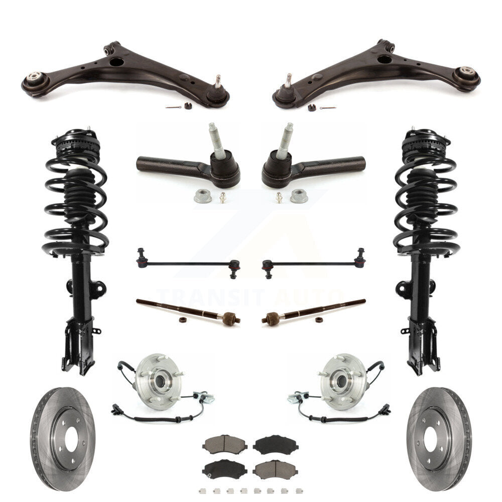 Transit Auto KM-100209 Suspension Strut and Coil Spring Assembly for 2008-2010 Chrysler Town & Country - Front