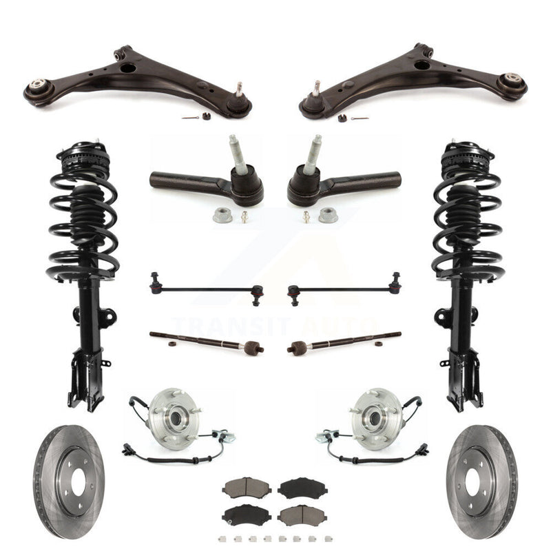 Transit Auto KM-100210 Suspension Strut and Coil Spring Assembly for 2011 Chrysler Town & Country, Dodge Grand Caravan - Front