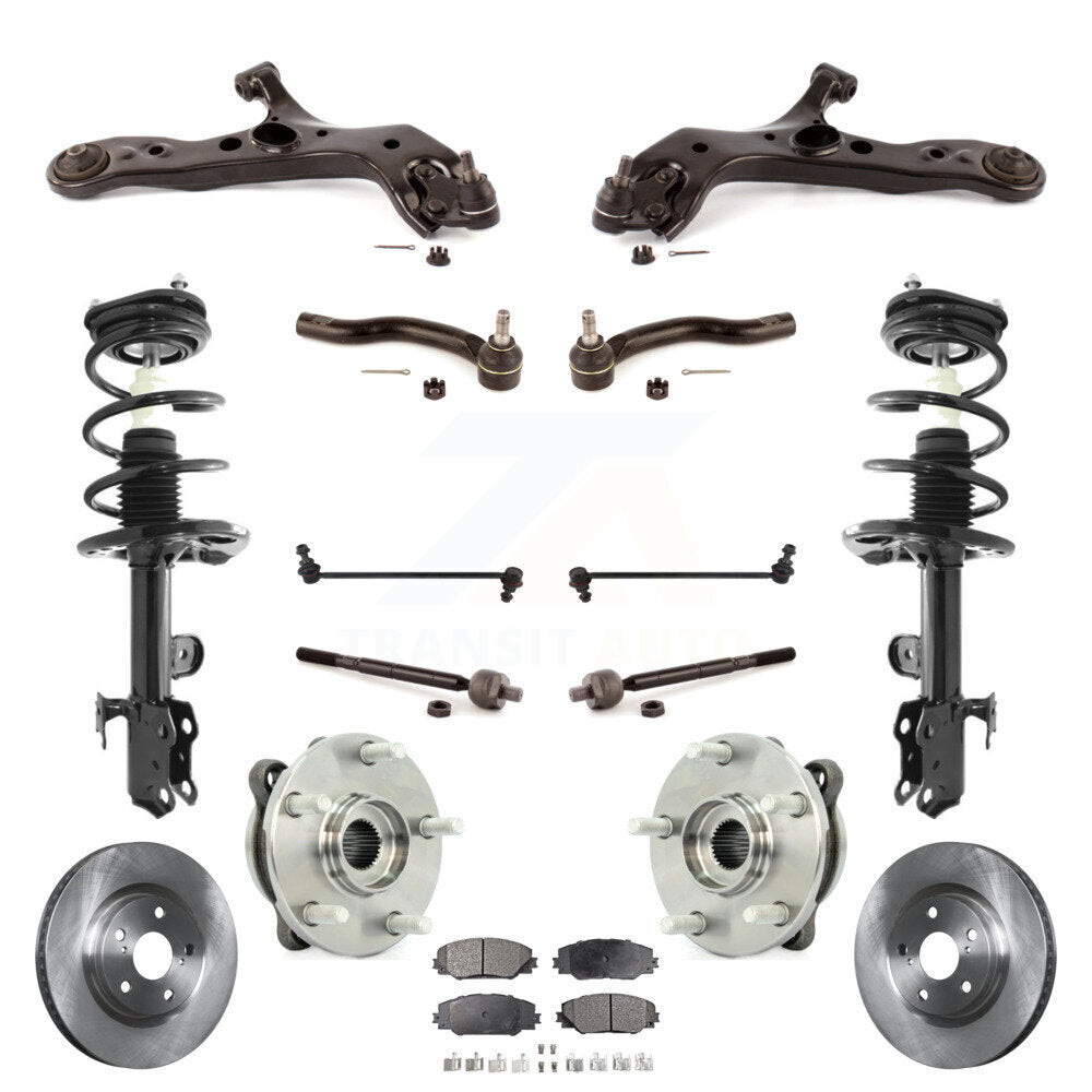 Transit Auto KM-100376 Suspension Strut and Coil Spring Assembly for 2013-2018 Toyota RAV4 - Front