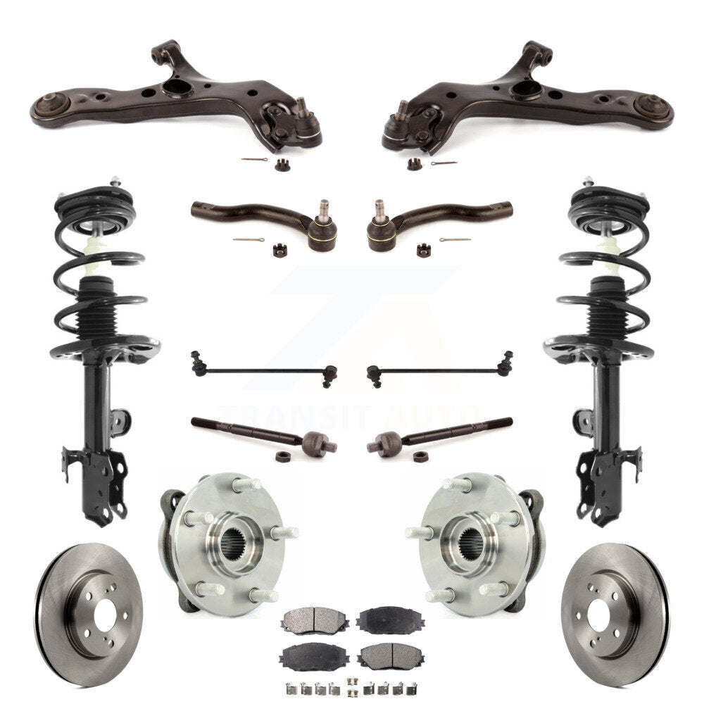 Transit Auto KM-100377 Suspension Strut and Coil Spring Assembly for 2013-2018 Toyota RAV4 - Front