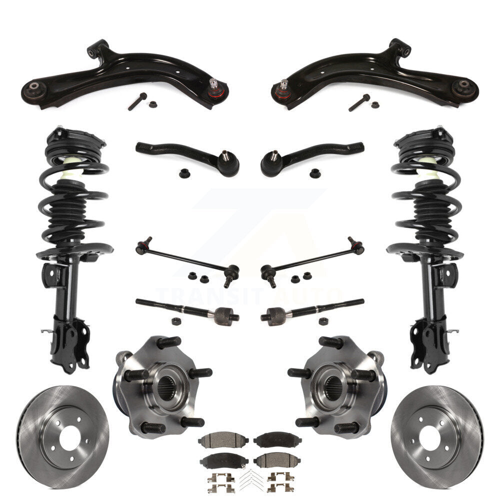 Transit Auto KM-100379 Suspension Strut and Coil Spring Assembly for 2013-2020 Chevrolet City Express, Nissan NV200 - Front