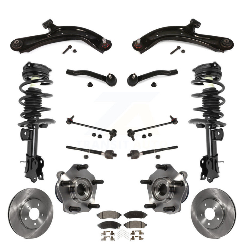 Transit Auto KM-100379 Suspension Strut and Coil Spring Assembly for 2013-2020 Chevrolet City Express, Nissan NV200 - Front