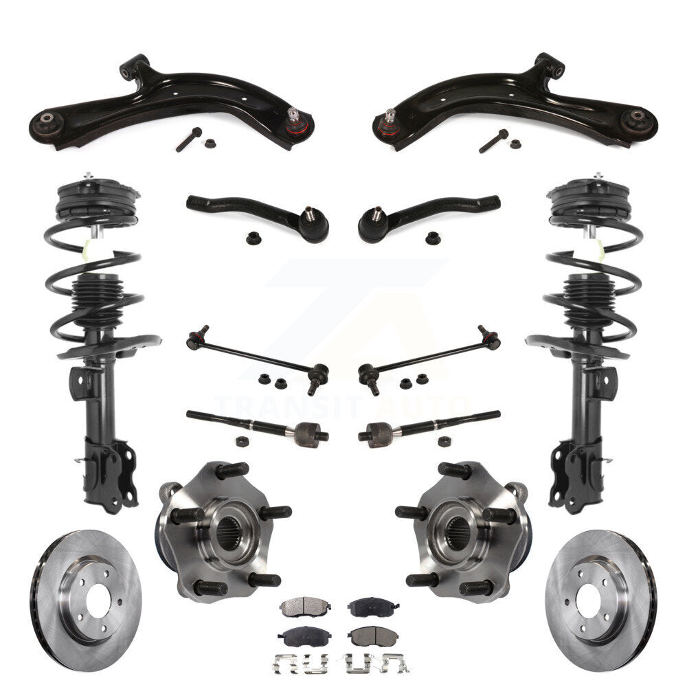 Transit Auto KM-100381 Suspension Strut and Coil Spring Assembly for 2013-2019 Nissan Sentra - Front