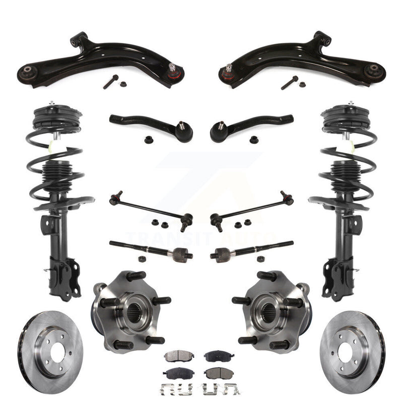 Transit Auto KM-100381 Suspension Strut and Coil Spring Assembly for 2013-2019 Nissan Sentra - Front