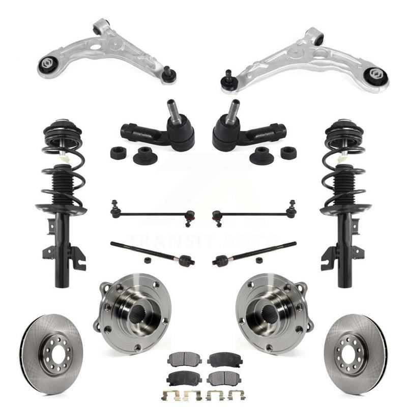 Transit Auto KM-100386 Suspension Strut and Coil Spring Assembly for 2013-2016 Dodge Dart - Front