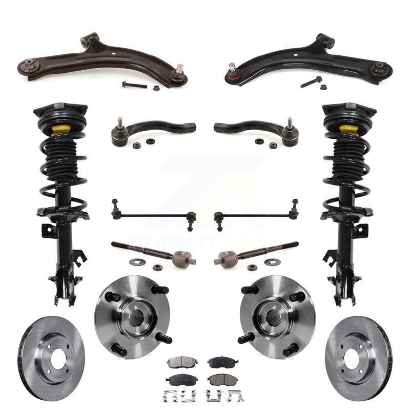 Transit Auto KM-100389 Suspension Strut and Coil Spring Assembly for 2007-2014 Nissan Versa, Nissan Cube - Front