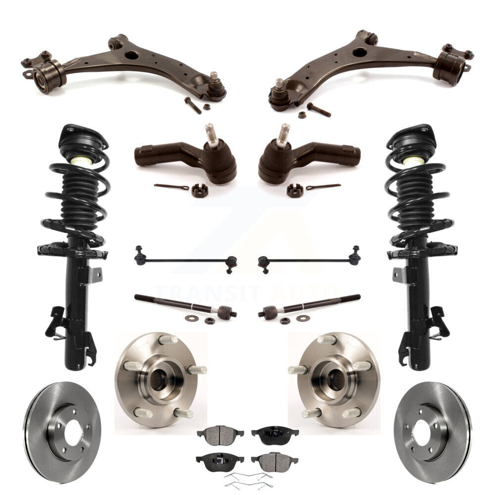 Transit Auto KM-100390 Suspension Strut and Coil Spring Assembly for 2004 Mazda 3 - Front