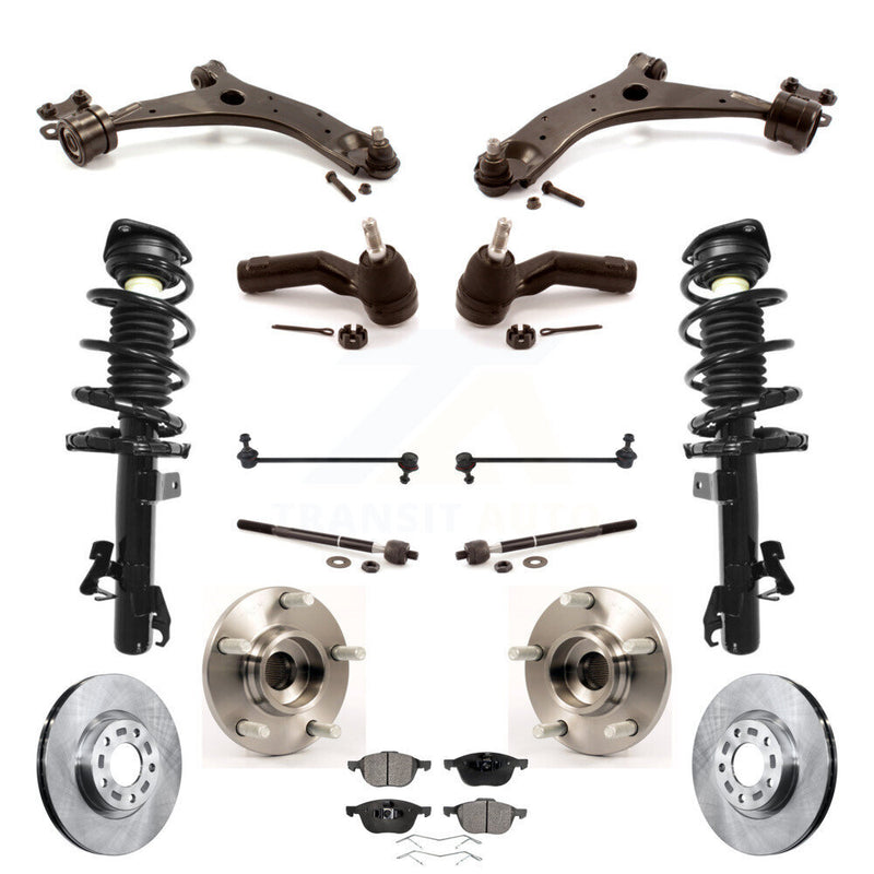 Transit Auto KM-100391 Suspension Strut and Coil Spring Assembly for 2004 Mazda 3 - Front