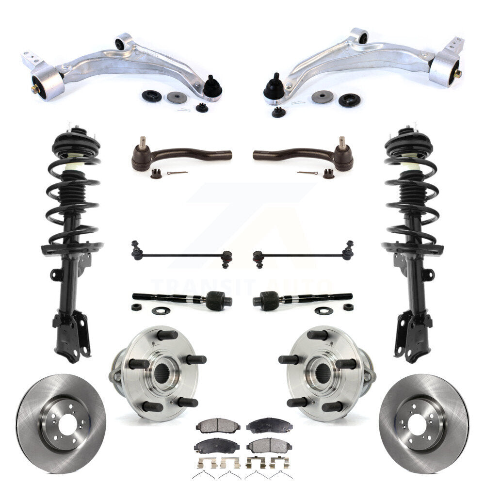 Transit Auto KM-100392 Suspension Strut and Coil Spring Assembly for 2009-2015 Honda Pilot - Front