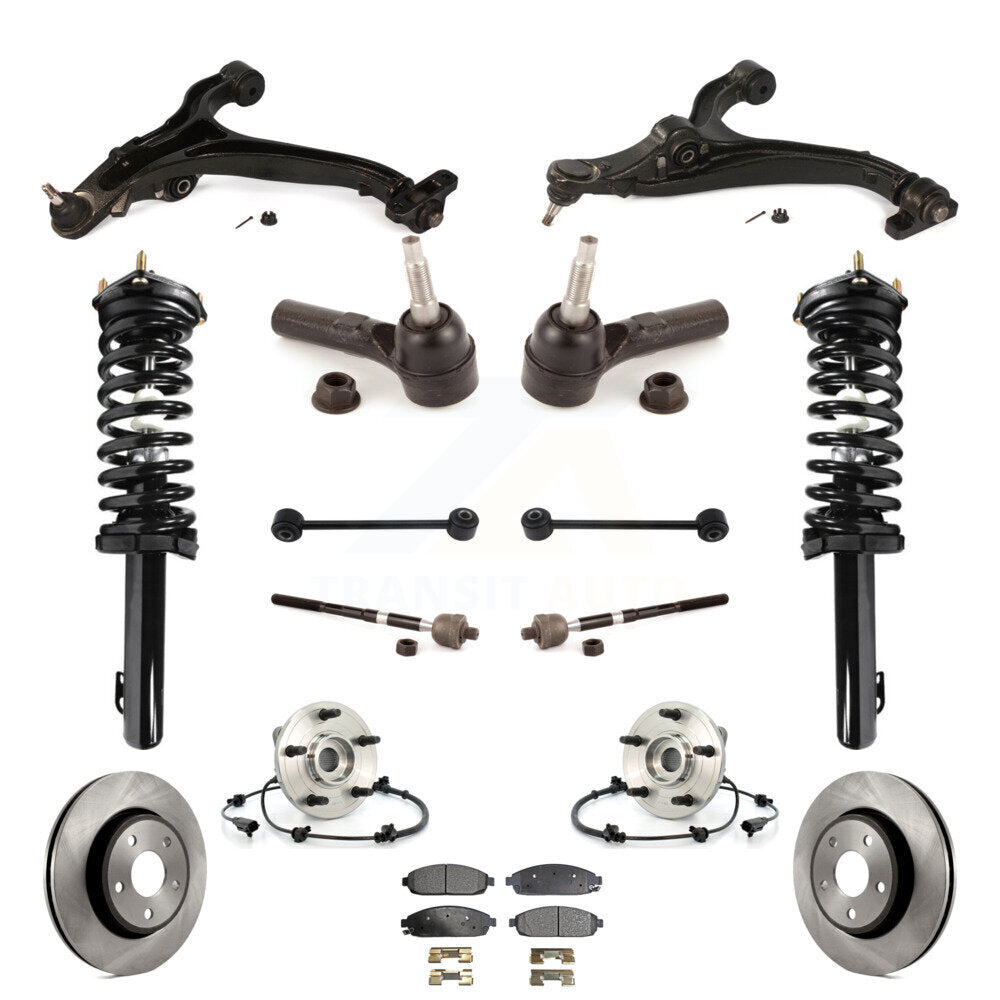 Transit Auto KM-100393 Suspension Strut and Coil Spring Assembly for 2005-2010 Jeep Commander, Jeep Grand Cherokee - Front