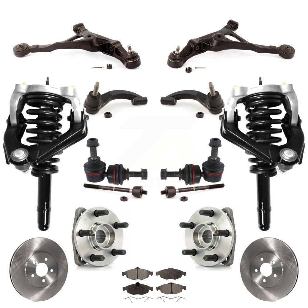 Transit Auto KM-100394 Suspension Strut and Coil Spring Assembly for 2001-2006 Chrysler Sebring, Dodge Stratus - Front