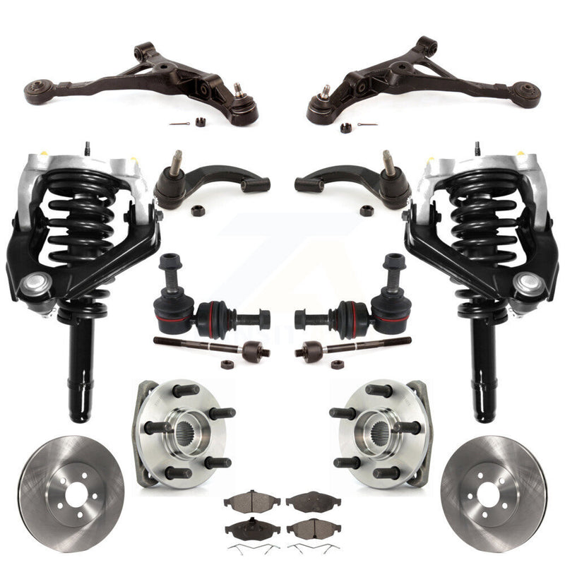 Transit Auto KM-100394 Suspension Strut and Coil Spring Assembly for 2001-2006 Chrysler Sebring, Dodge Stratus - Front