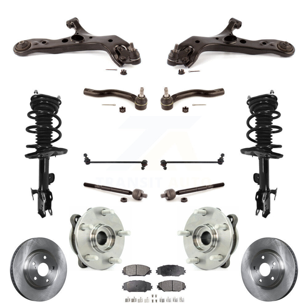 Transit Auto KM-100396 Suspension Strut and Coil Spring Assembly for 2008-2012 Toyota RAV4 - Front