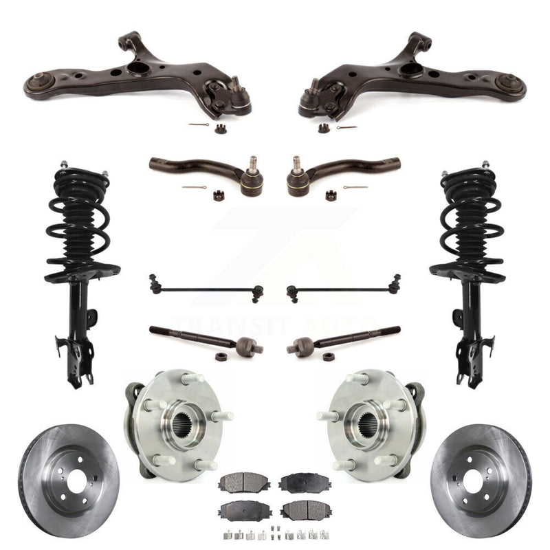 Transit Auto KM-100396 Suspension Strut and Coil Spring Assembly for 2008-2012 Toyota RAV4 - Front