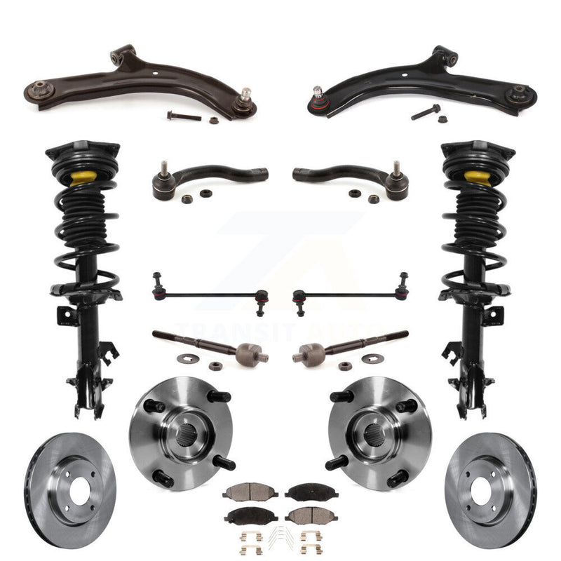 Transit Auto KM-100398 Suspension Strut and Coil Spring Assembly for 2008 Nissan Versa - Front