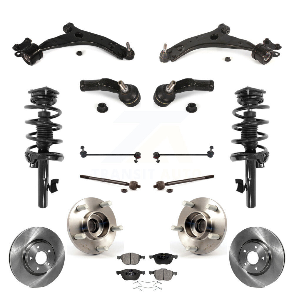 Transit Auto KM-100402 Suspension Strut and Coil Spring Assembly for 2008-2013 Volvo C30 - Front