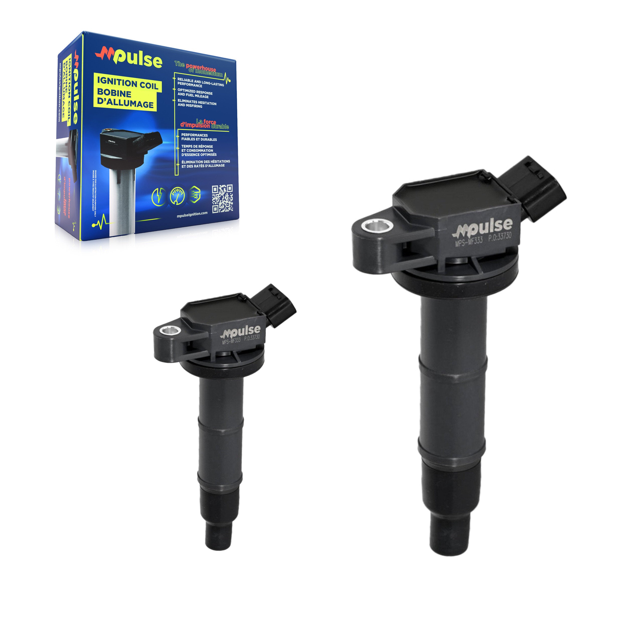 Mpulse KMP-100007 Ignition Coil for 2001-2015 Toyota Matrix, Lexus HS250h and More
