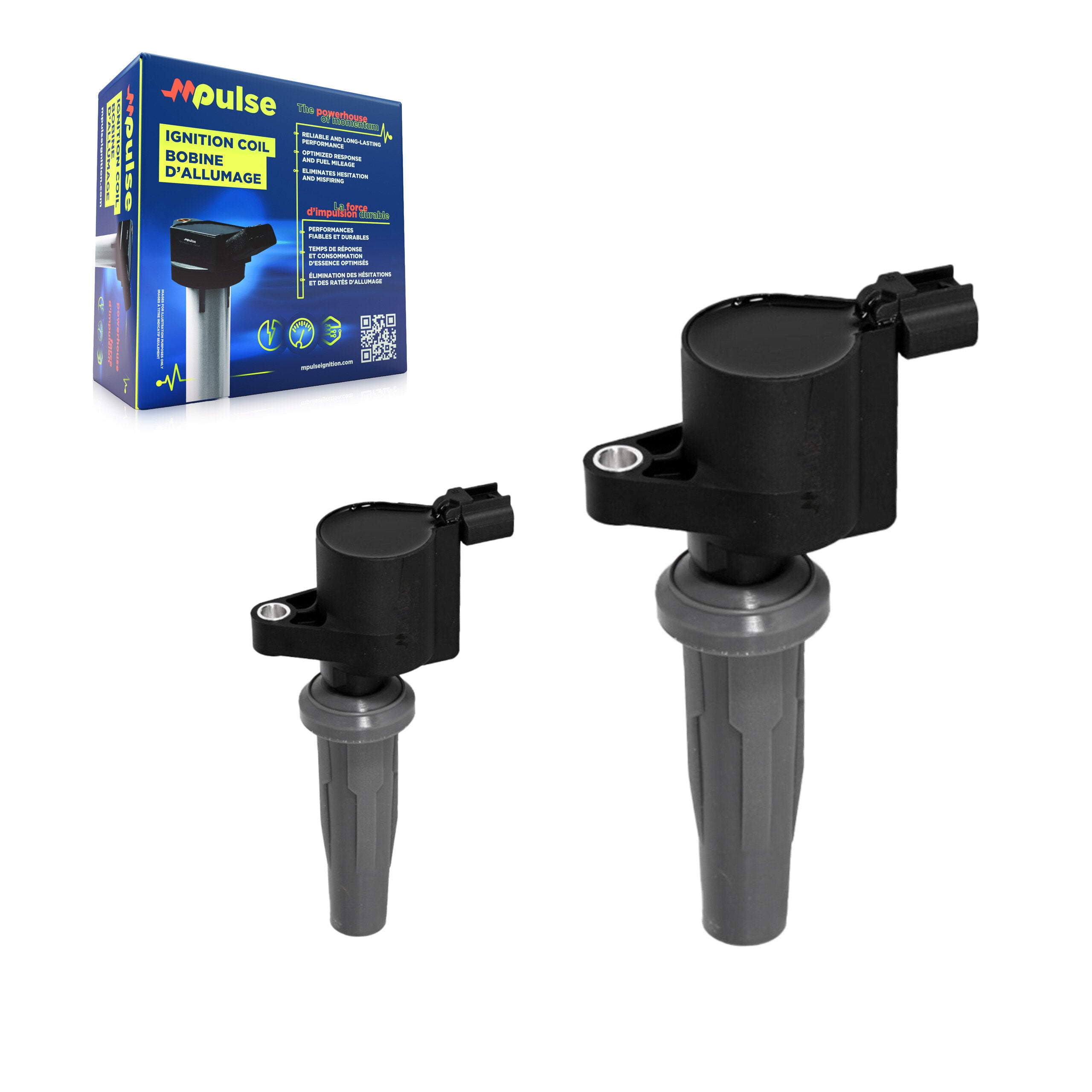 Mpulse KMP-100046 Ignition Coil for 2009-2022 Ford Fusion, Ford Police Responder Hybrid and More