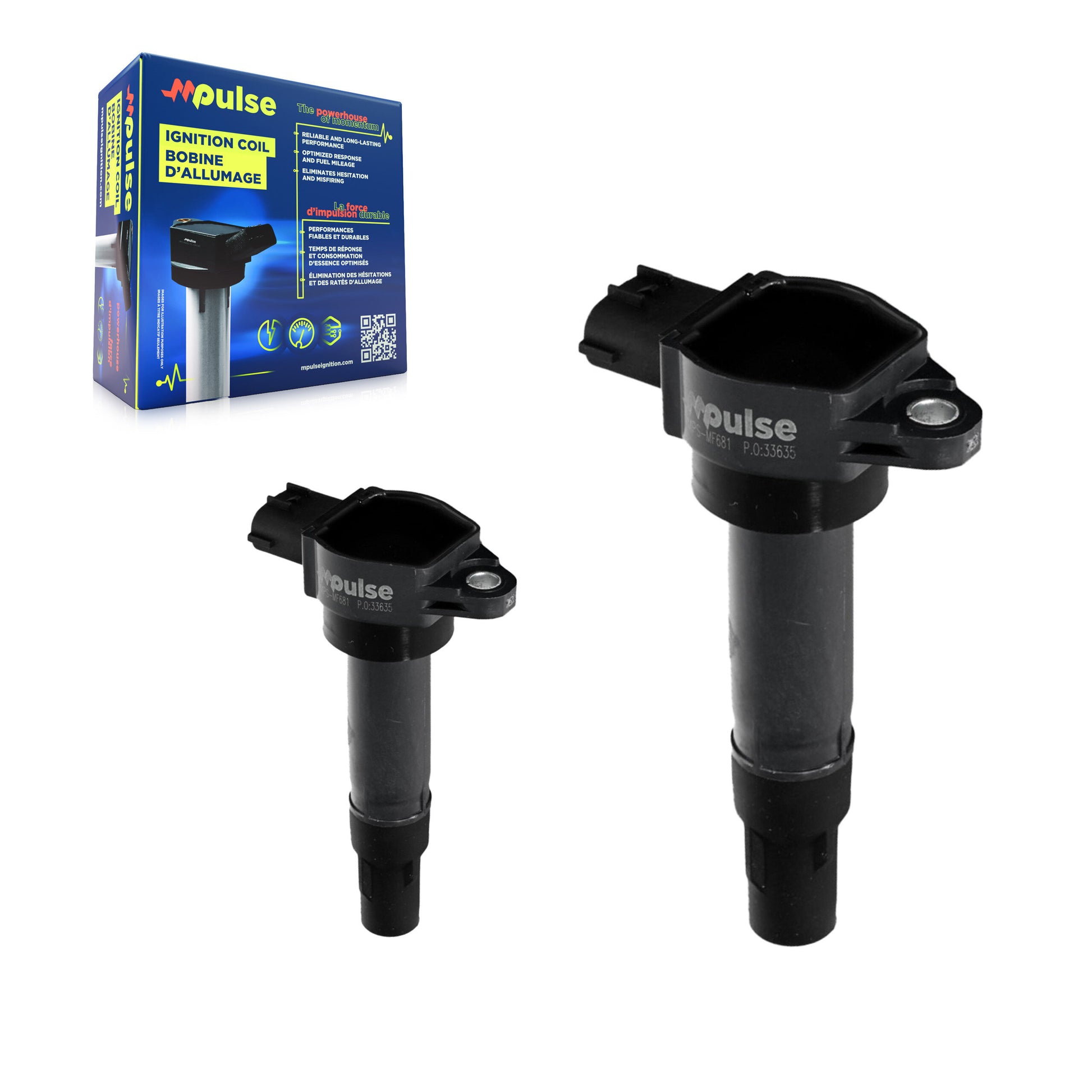 Mpulse KMP-100058 Ignition Coil for 2005-2015 Smart Fortwo