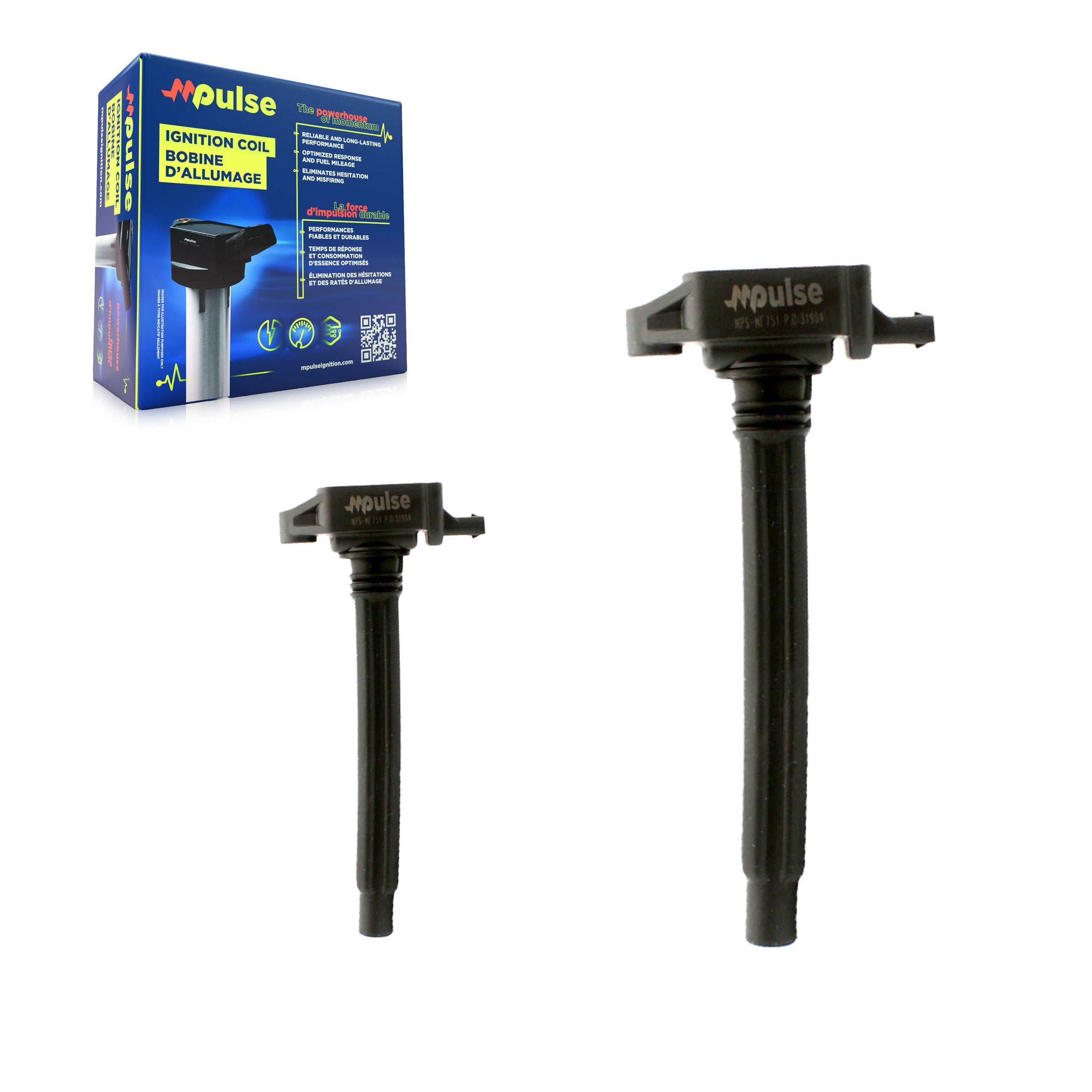 Mpulse KMP-100125 Ignition Coil for 2013-2021 Jeep Compass, Fiat 500X and More