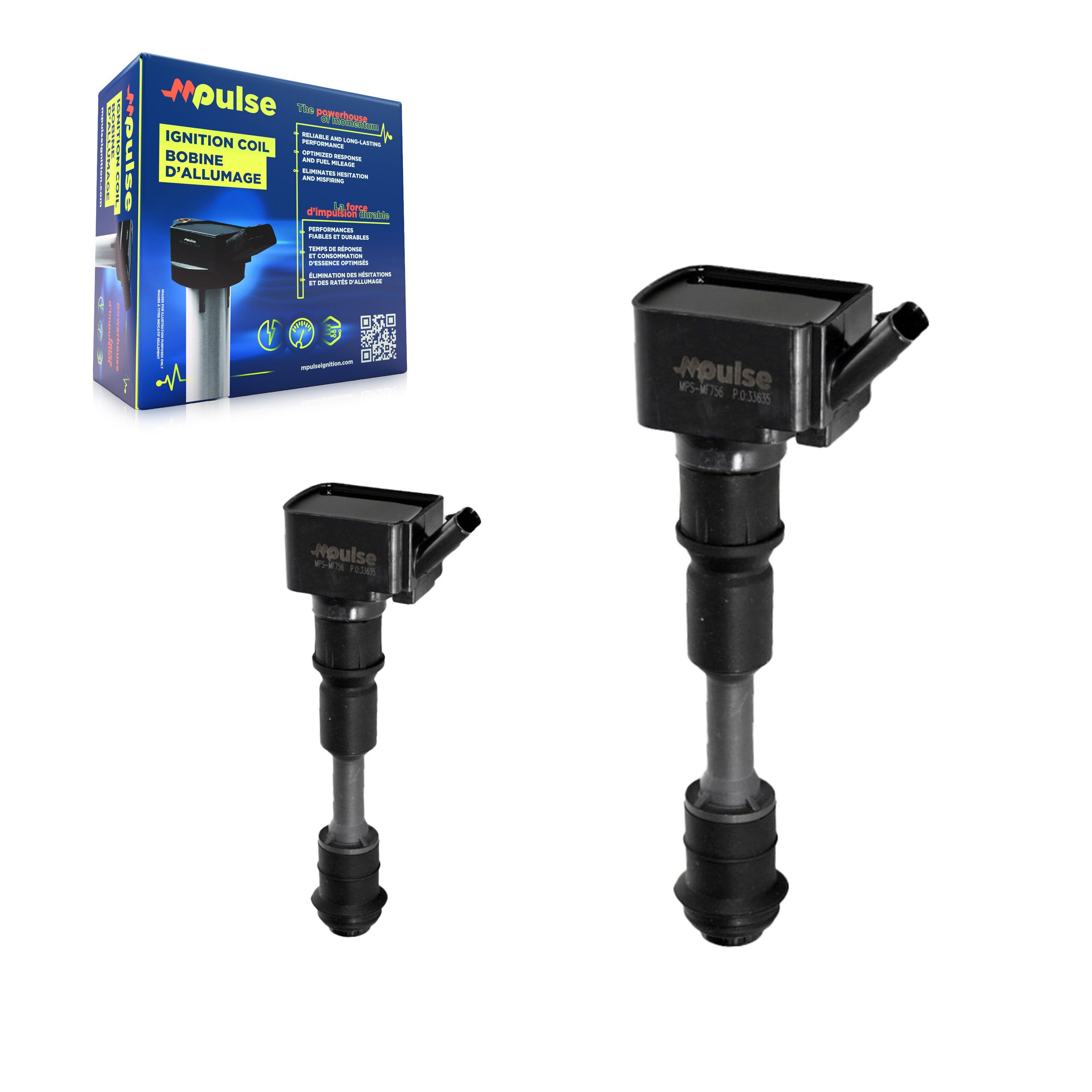 Mpulse KMP-100130 Ignition Coil for 2014-2021 Volvo V60 Cross Country, Volvo XC40 and More