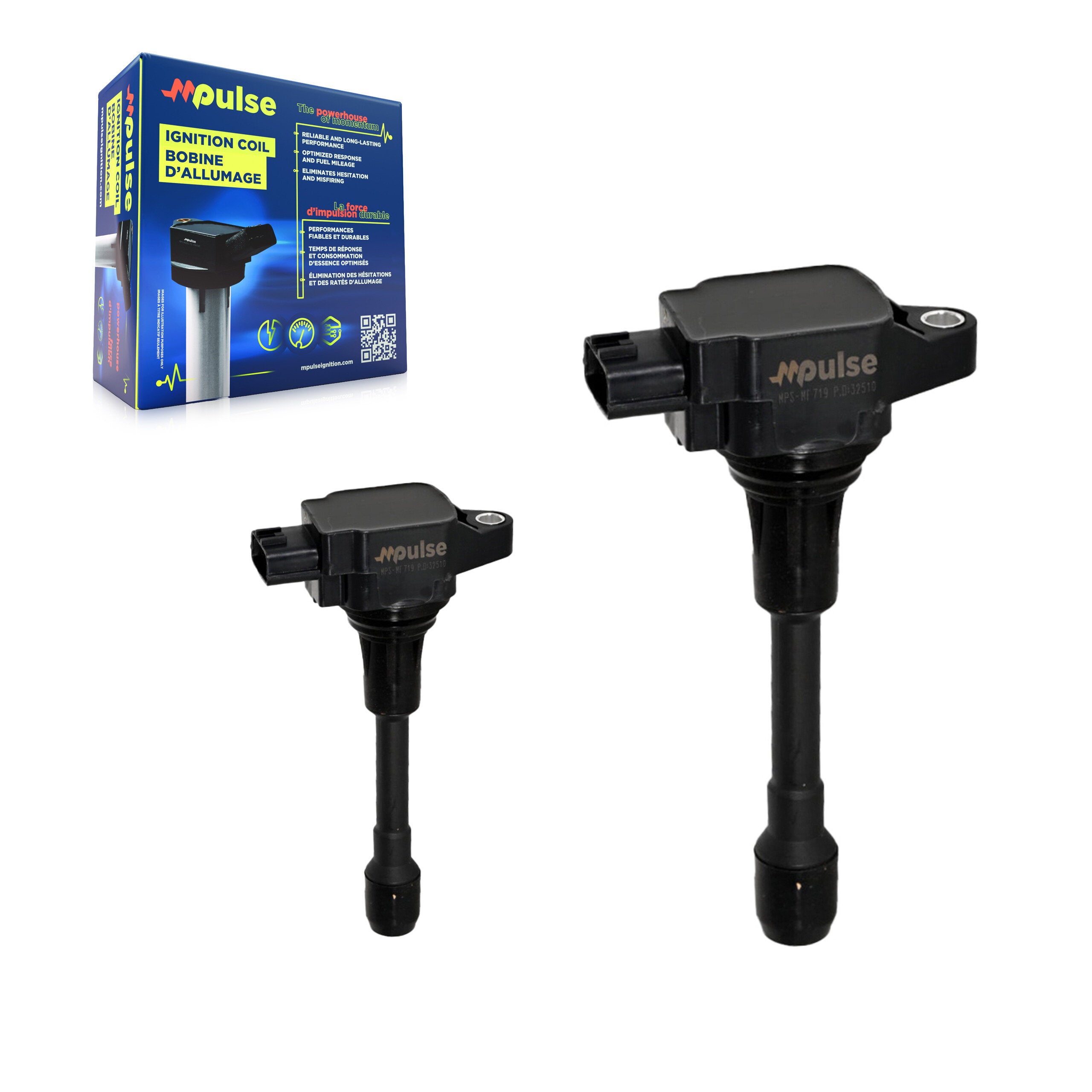 Mpulse KMP-100180 Ignition Coil for 2012-2019 Nissan Micra, Nissan Versa Note, Nissan Versa