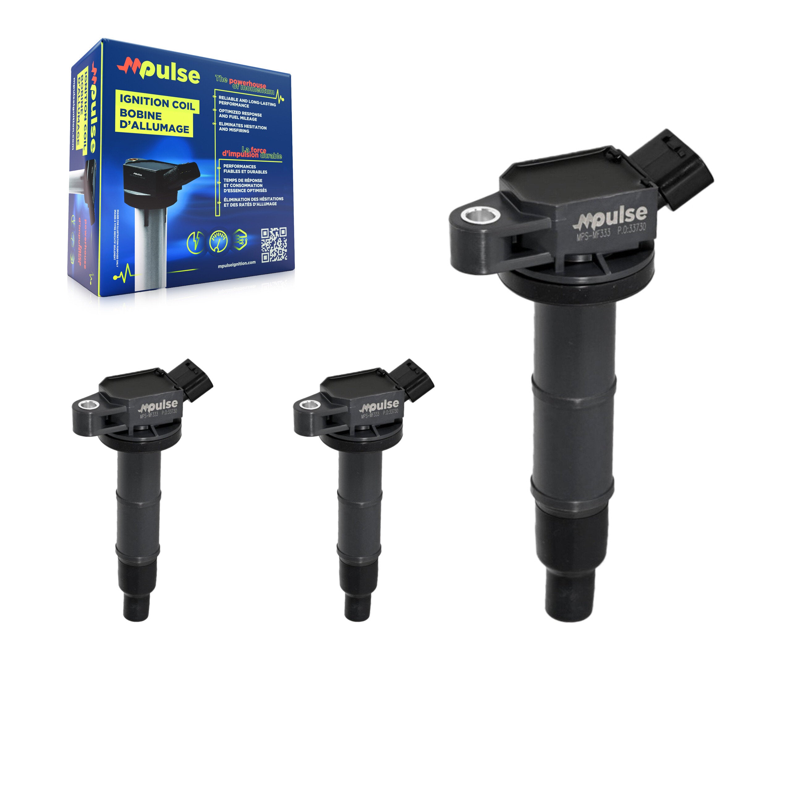 Mpulse KMP-100187 Ignition Coil for 2001-2015 Toyota Matrix, Lexus HS250h and More