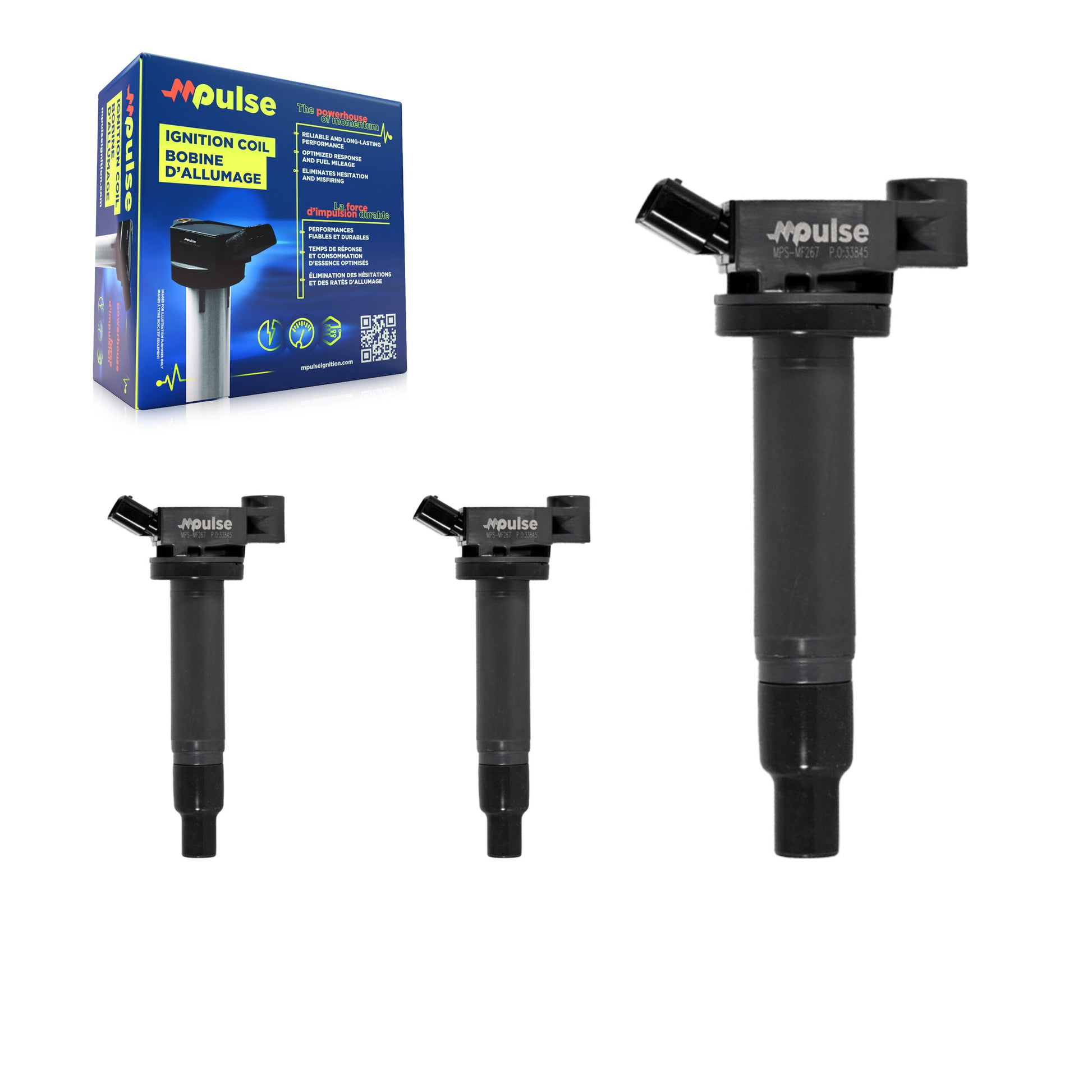 Mpulse KMP-100190 Ignition Coil for 1999-2008 Toyota Solara, Lexus RX400h and More