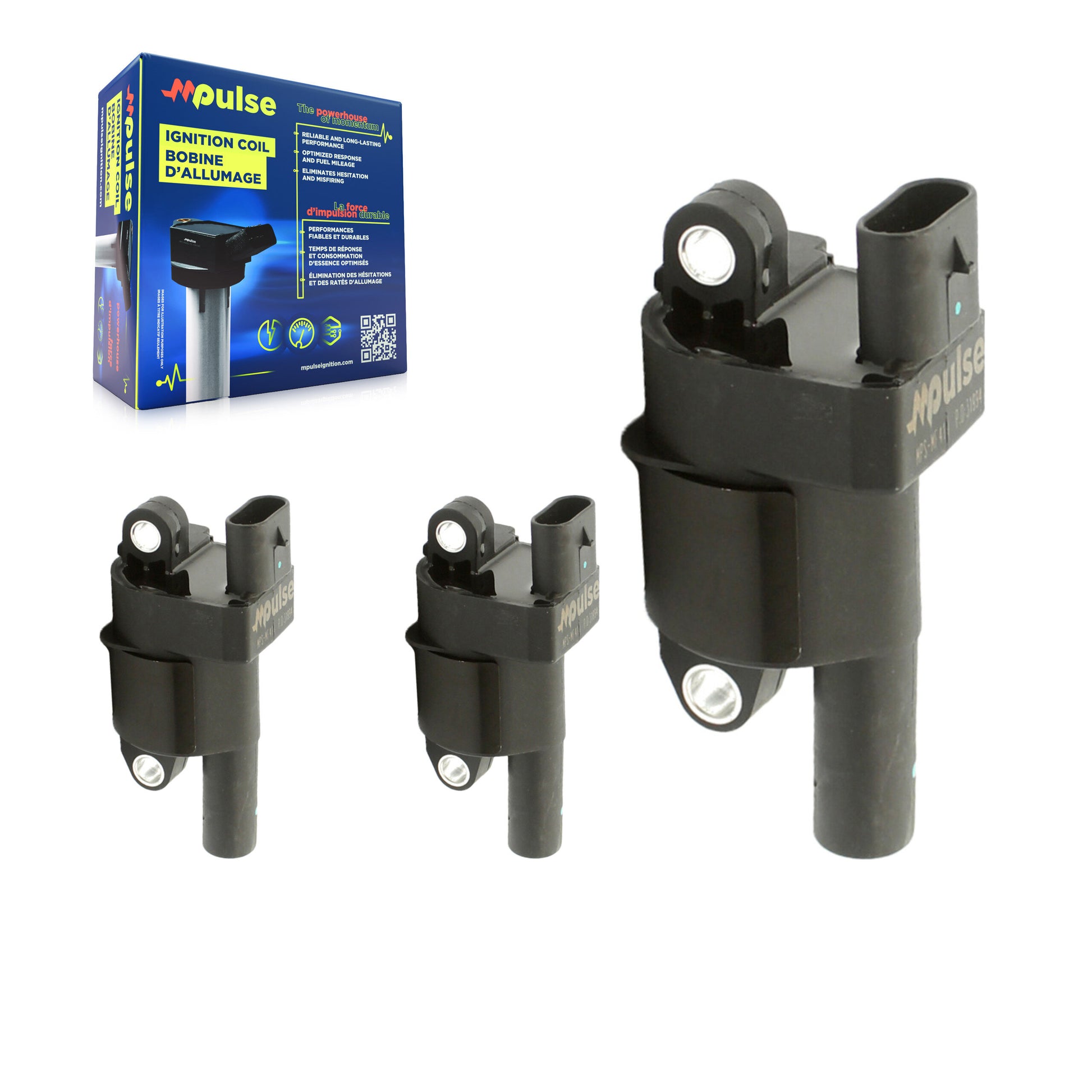 Mpulse KMP-100195 Ignition Coil for 2003-2021 Chevrolet LCF 4500, Mitsubishi Fuso Canter FE180 and More