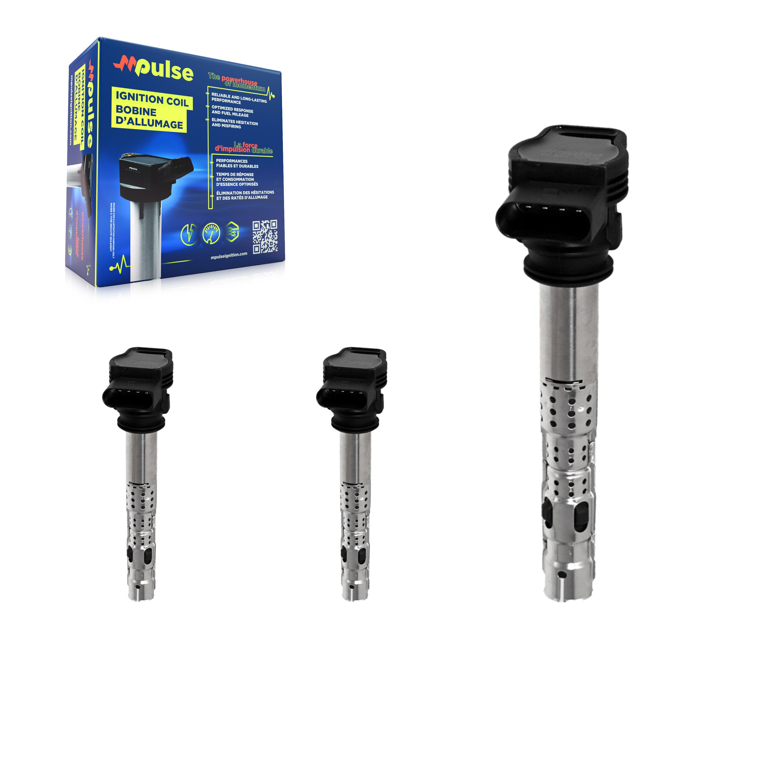 Mpulse KMP-100205 Ignition Coil for 2004-2019 Volkswagen Tiguan Limited, Audi A4 Quattro and More