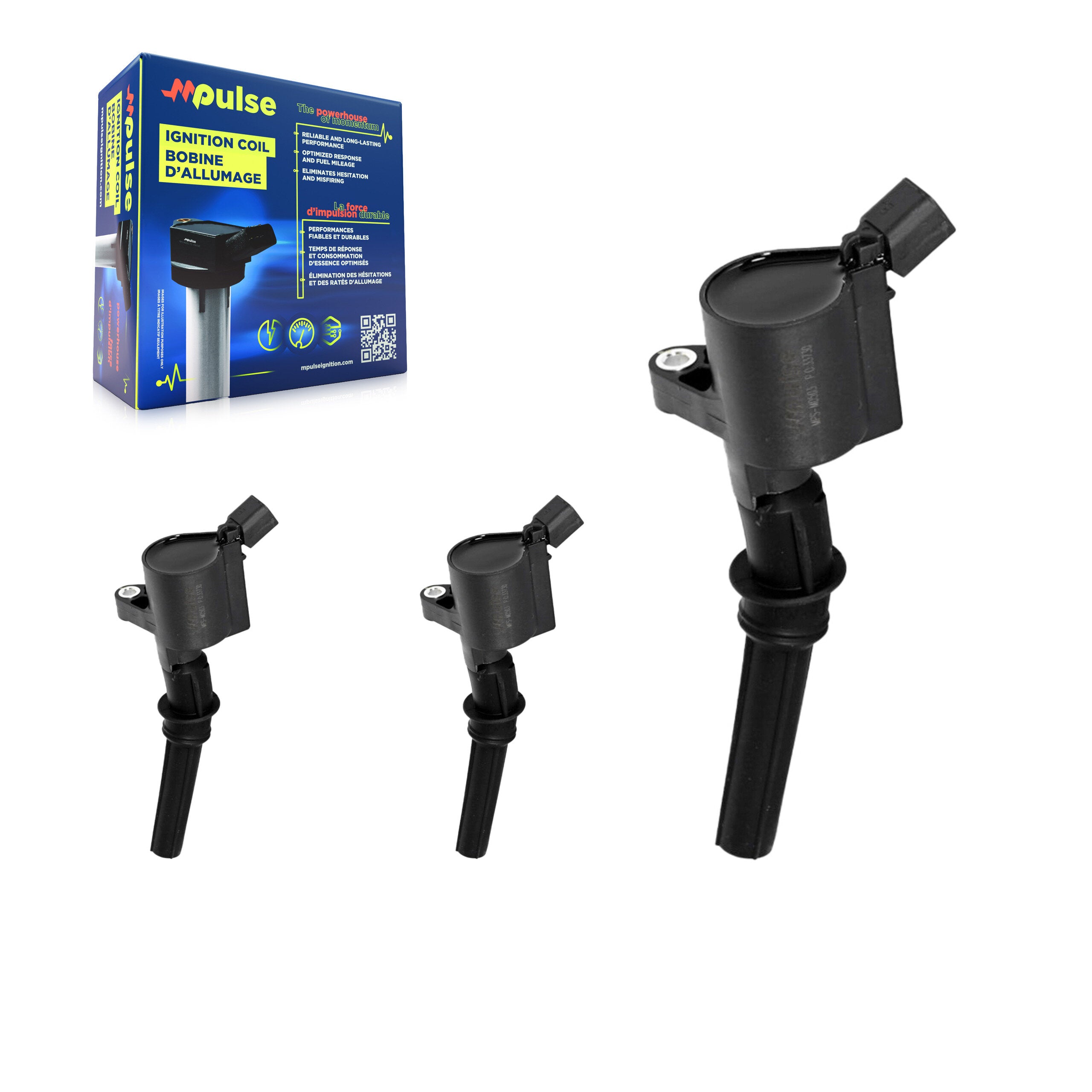 Mpulse KMP-100211 Ignition Coil for 1997-2019 Ford E-350 Super Duty, Ford E-450 Super Duty and More