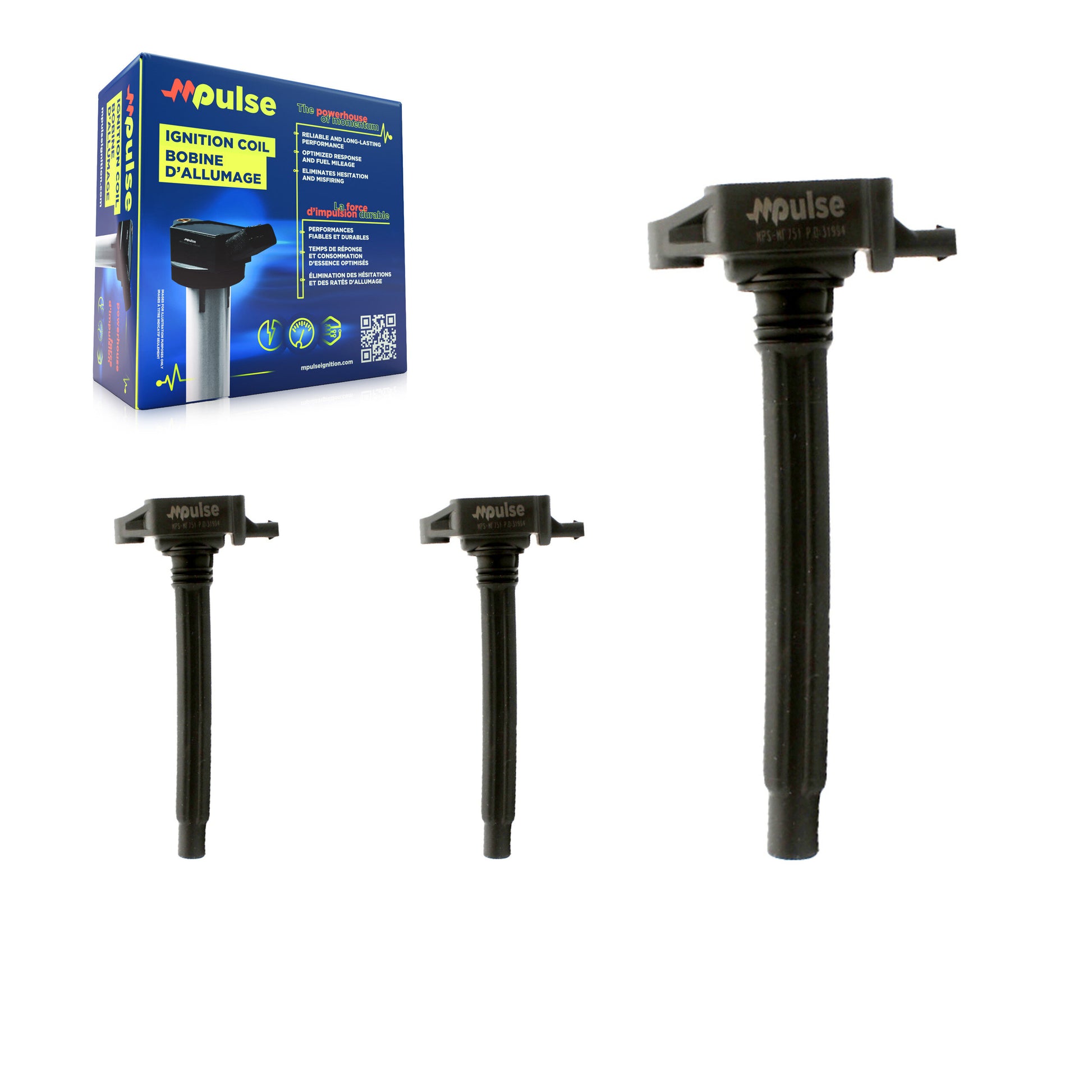 Mpulse KMP-100222 Ignition Coil for 2013-2021 Jeep Compass, Fiat 500X and More