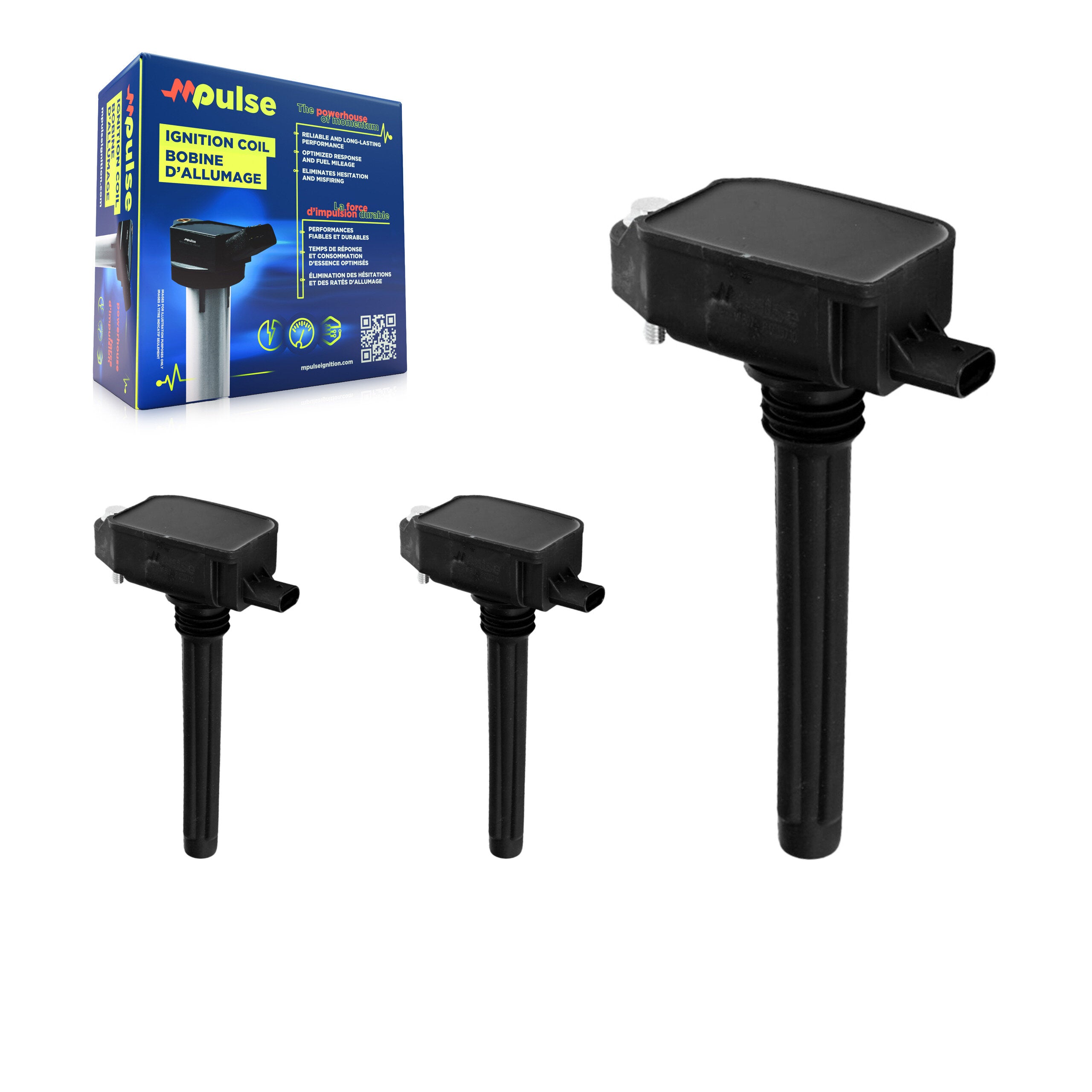 Mpulse KMP-100224 Ignition Coil for 2016-2025 Jeep Grand Cherokee L, Jeep Gladiator and More