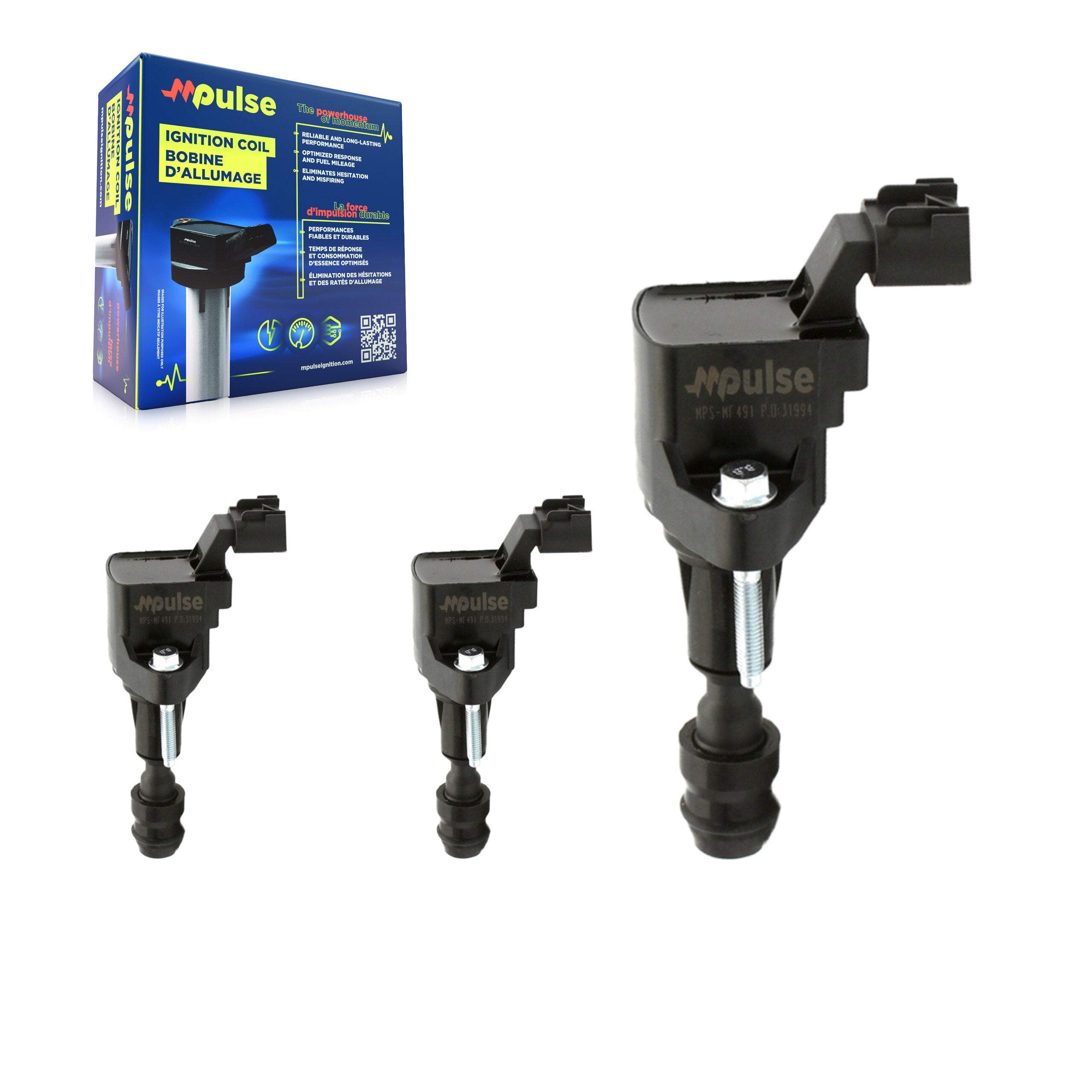Mpulse KMP-100238 Ignition Coil for 2005-2017 Buick Verano, Buick Regal and More