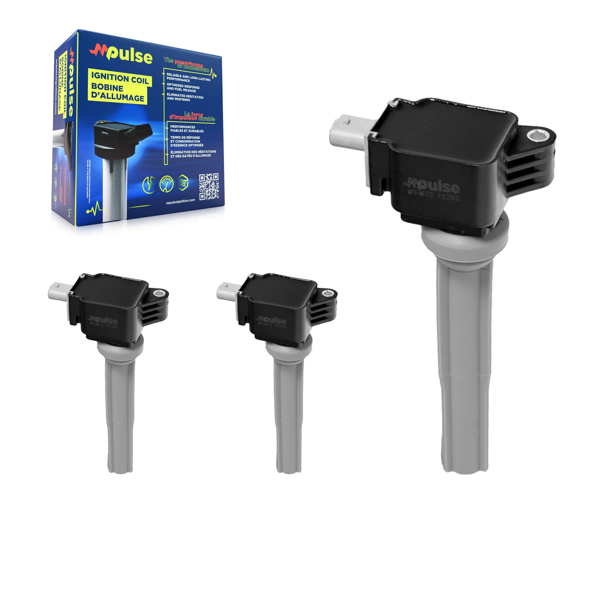 Mpulse KMP-100244 Ignition Coil for 2015-2020 Ford Fusion, Lincoln Continental and More