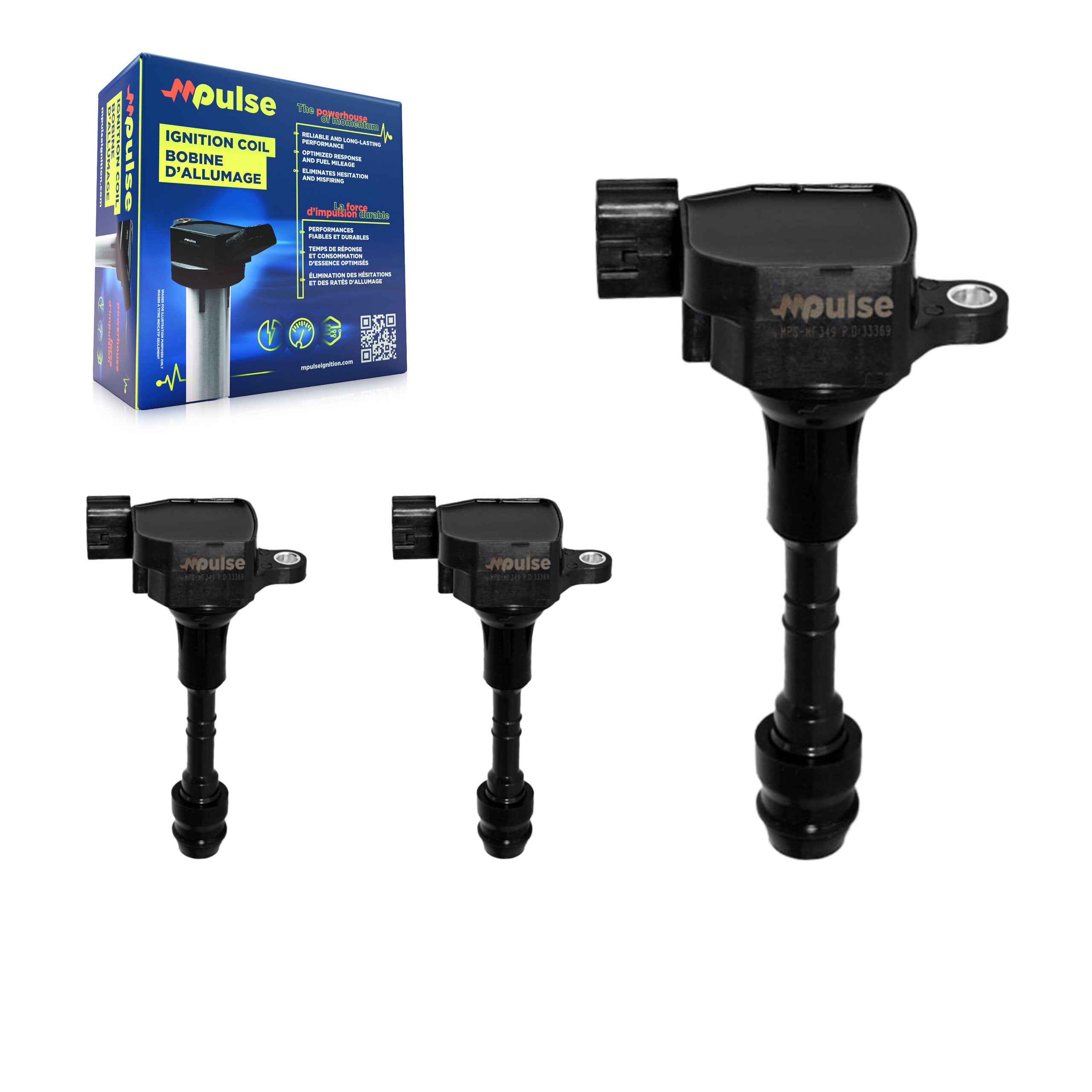 Mpulse KMP-100291 Ignition Coil for 2001-2021 Nissan NV1500, Nissan NV2500 and More