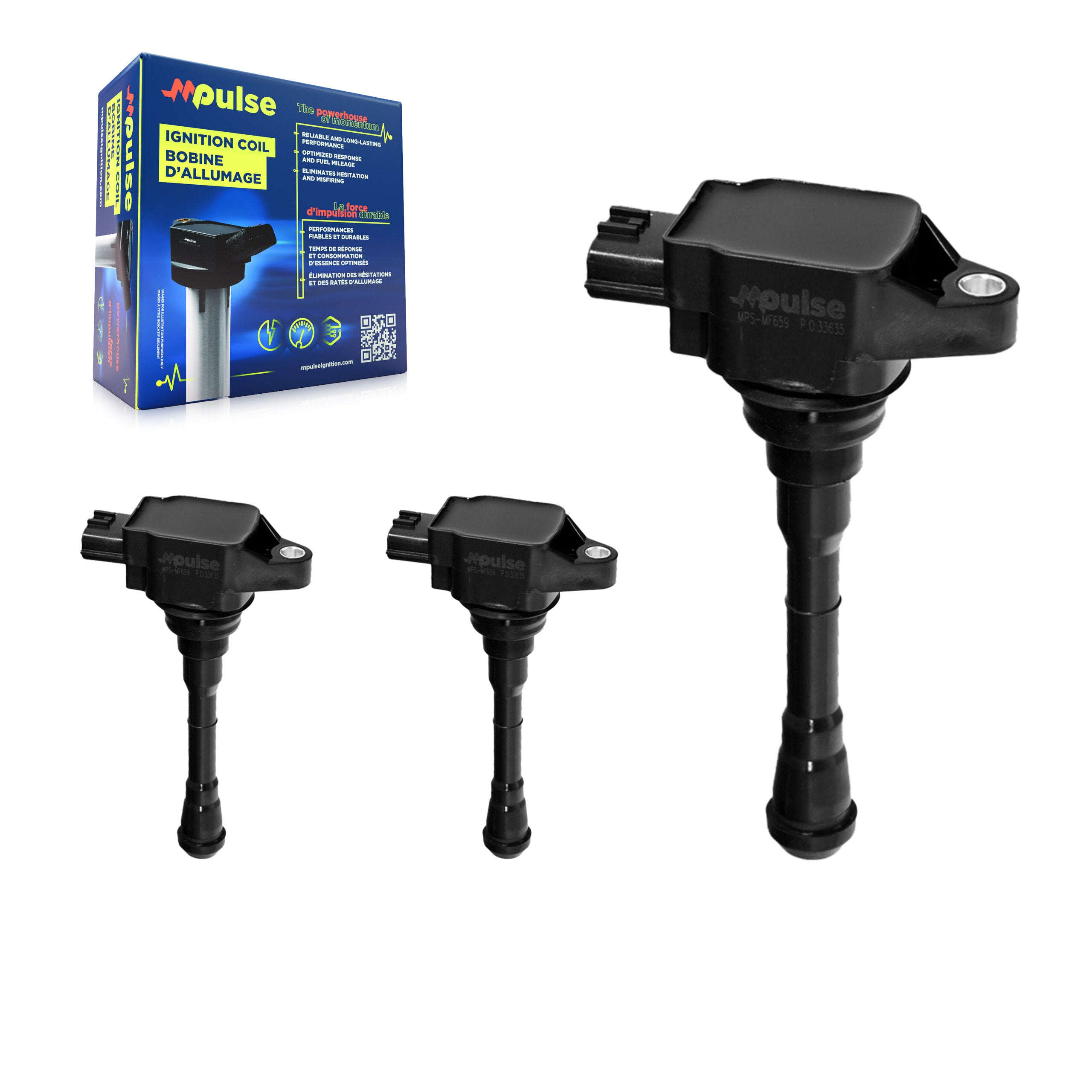 Mpulse KMP-100306 Ignition Coil for 2011-2021 Nissan Sentra, Nissan Qashqai and More