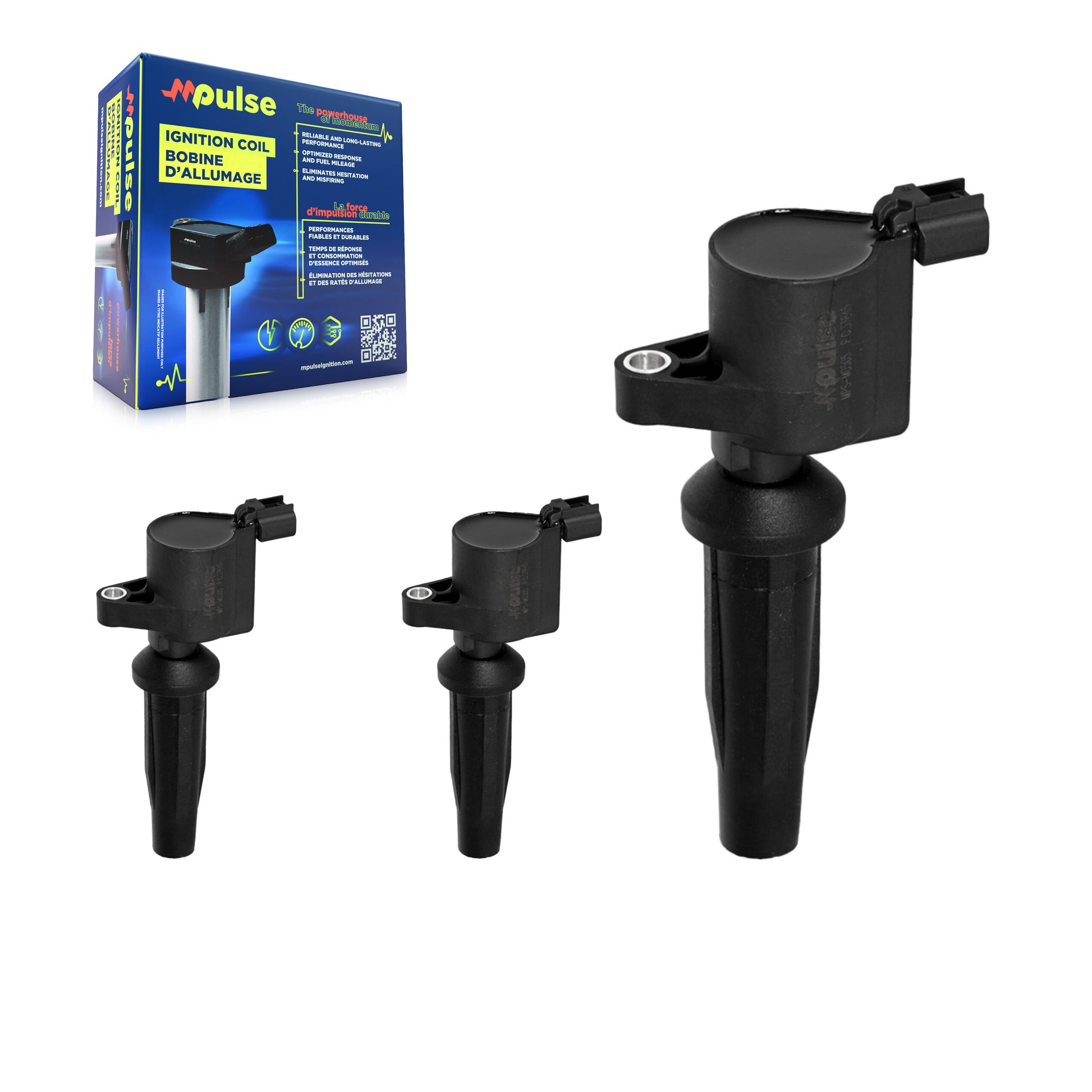 Mpulse KMP-100321 Ignition Coil for 2003-2013 Ford Transit Connect, Ford Fiesta and More