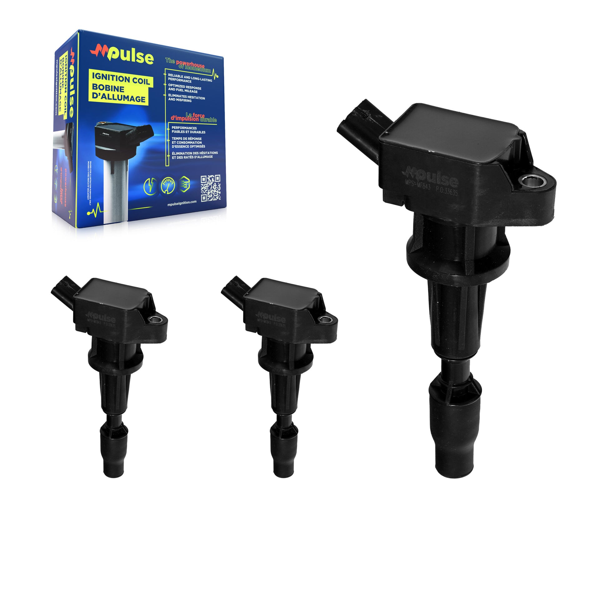 Mpulse KMP-100332 Ignition Coil for 2017-2025 Hyundai Ioniq, Hyundai Elantra, Kia Niro