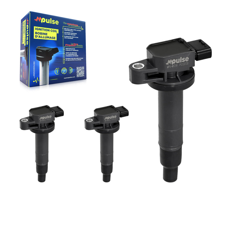 Mpulse KMP-100339 Ignition Coil for 2000-2019 Toyota Prius C, Toyota Yaris and More