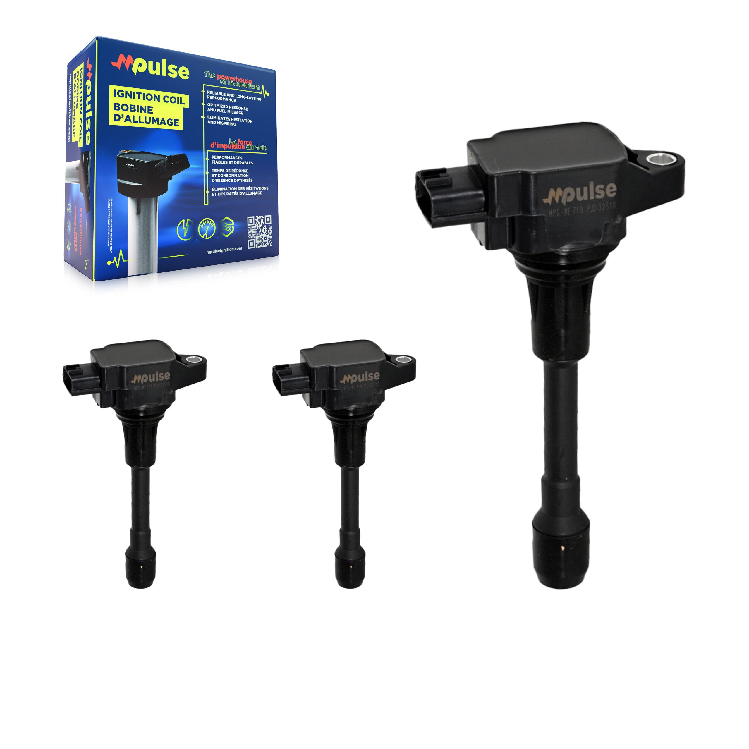 Mpulse KMP-100362 Ignition Coil for 2012-2019 Nissan Micra, Nissan Versa Note, Nissan Versa