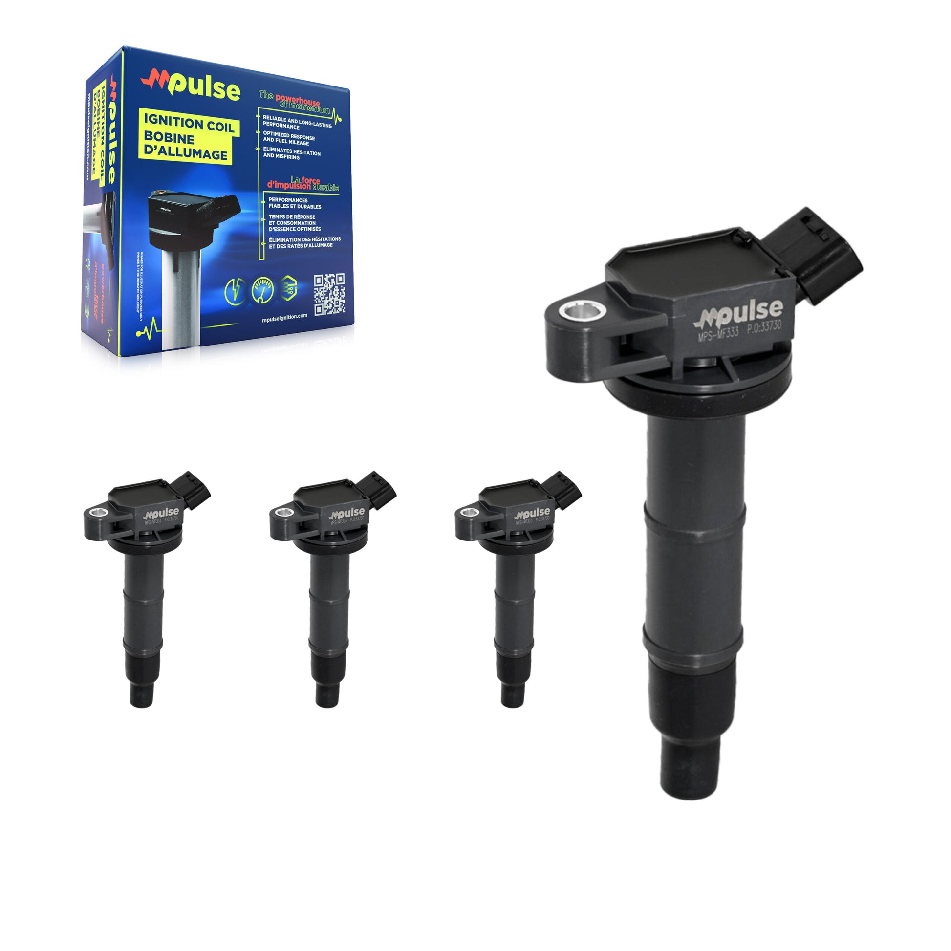 Mpulse KMP-100371 Ignition Coil for 2001-2015 Toyota Matrix, Lexus HS250h and More