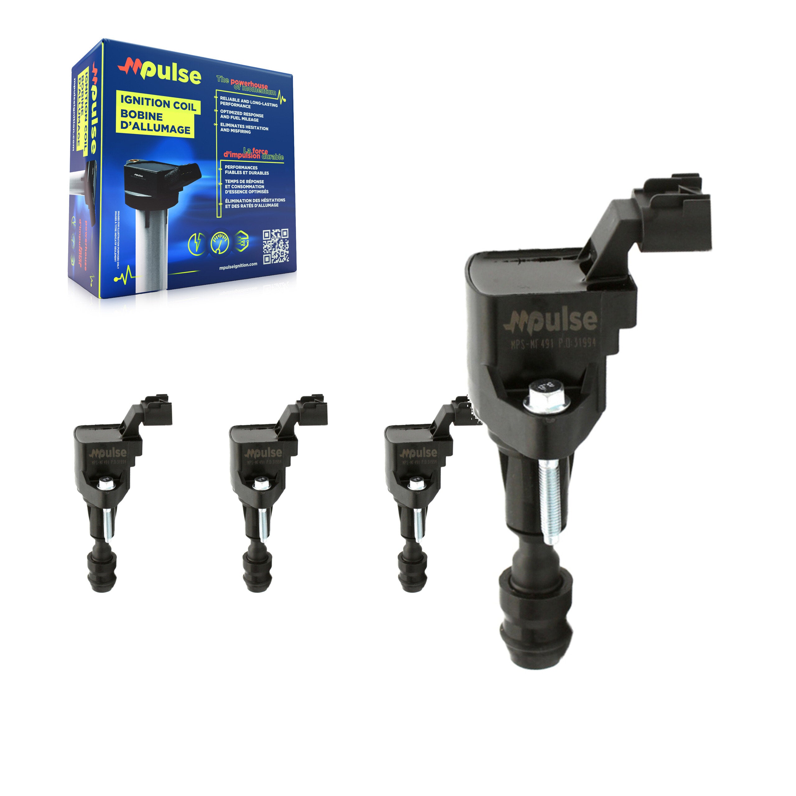 Mpulse KMP-100391 Ignition Coil for 2005-2017 Buick Verano, Buick Regal and More