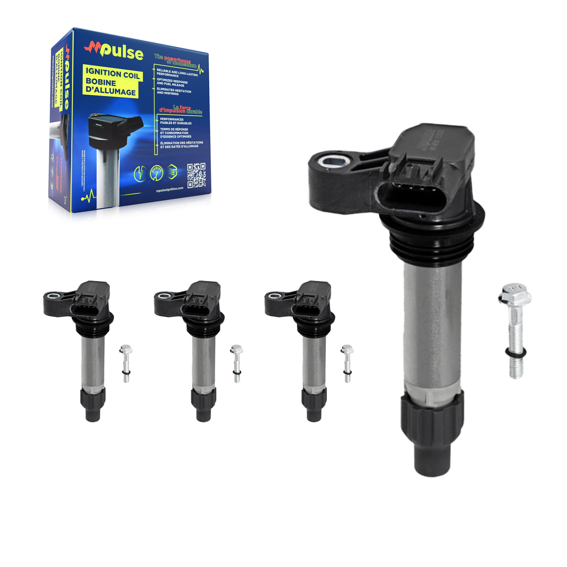 Mpulse KMP-100392 Ignition Coil for 2007-2023 Cadillac CT4, Chevrolet Impala and More