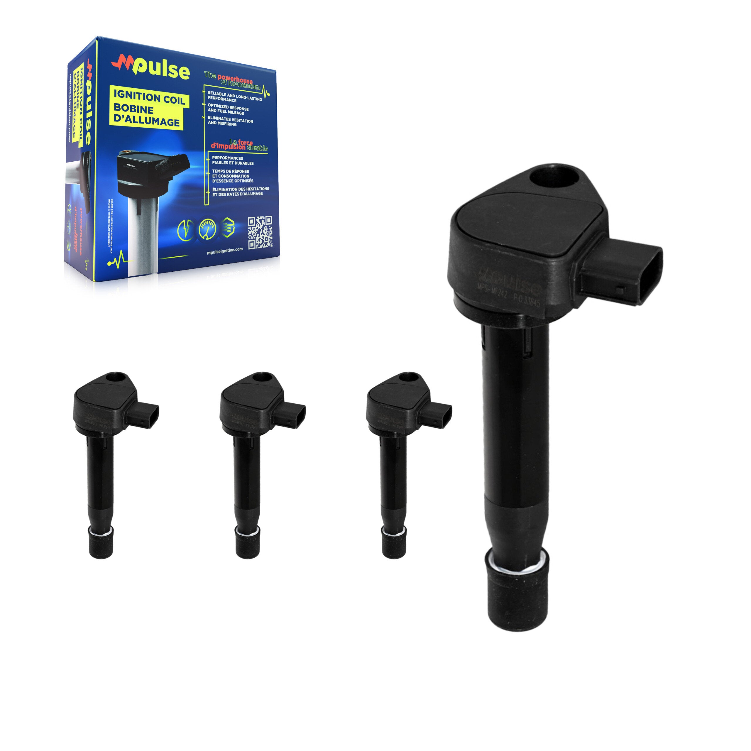 Mpulse KMP-100399 Ignition Coil for 1999-2010 Honda Odyssey, Acura RL and More