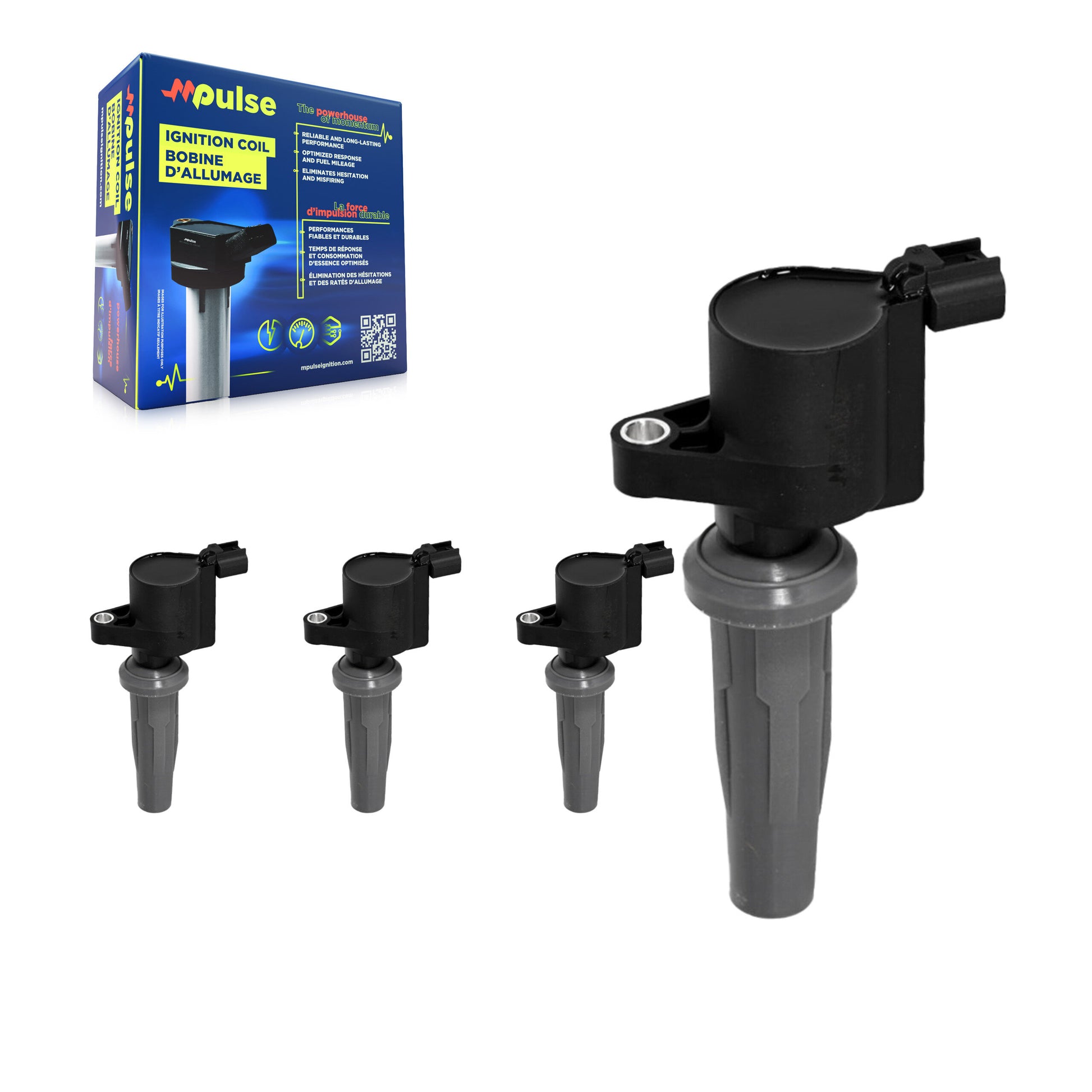 Mpulse KMP-100417 Ignition Coil for 2009-2022 Ford Fusion, Ford Police Responder Hybrid and More