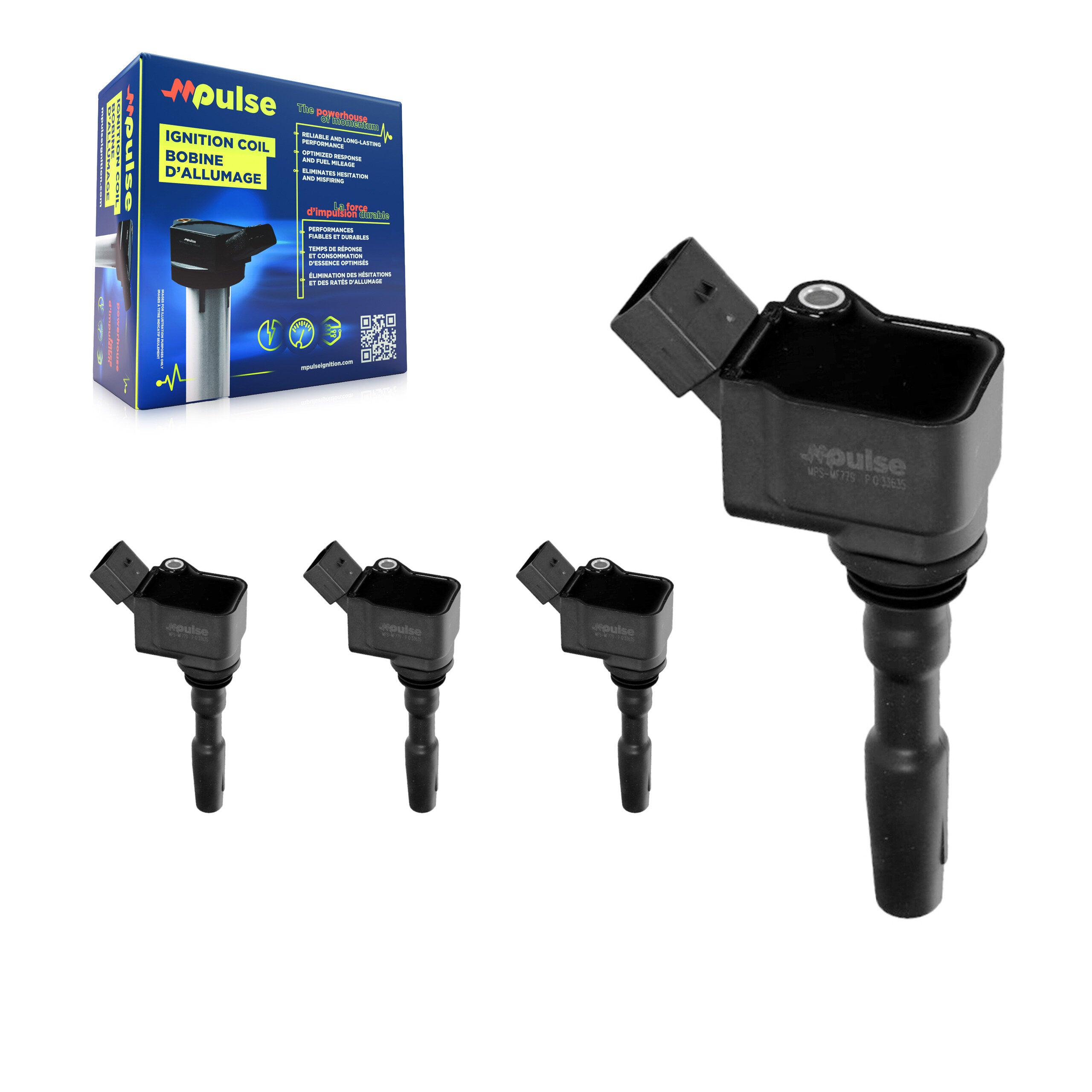 Mpulse KMP-100432 Ignition Coil for 2013-2021 Volkswagen Golf, Audi A3 Sportback e-tron, Volkswagen Jetta
