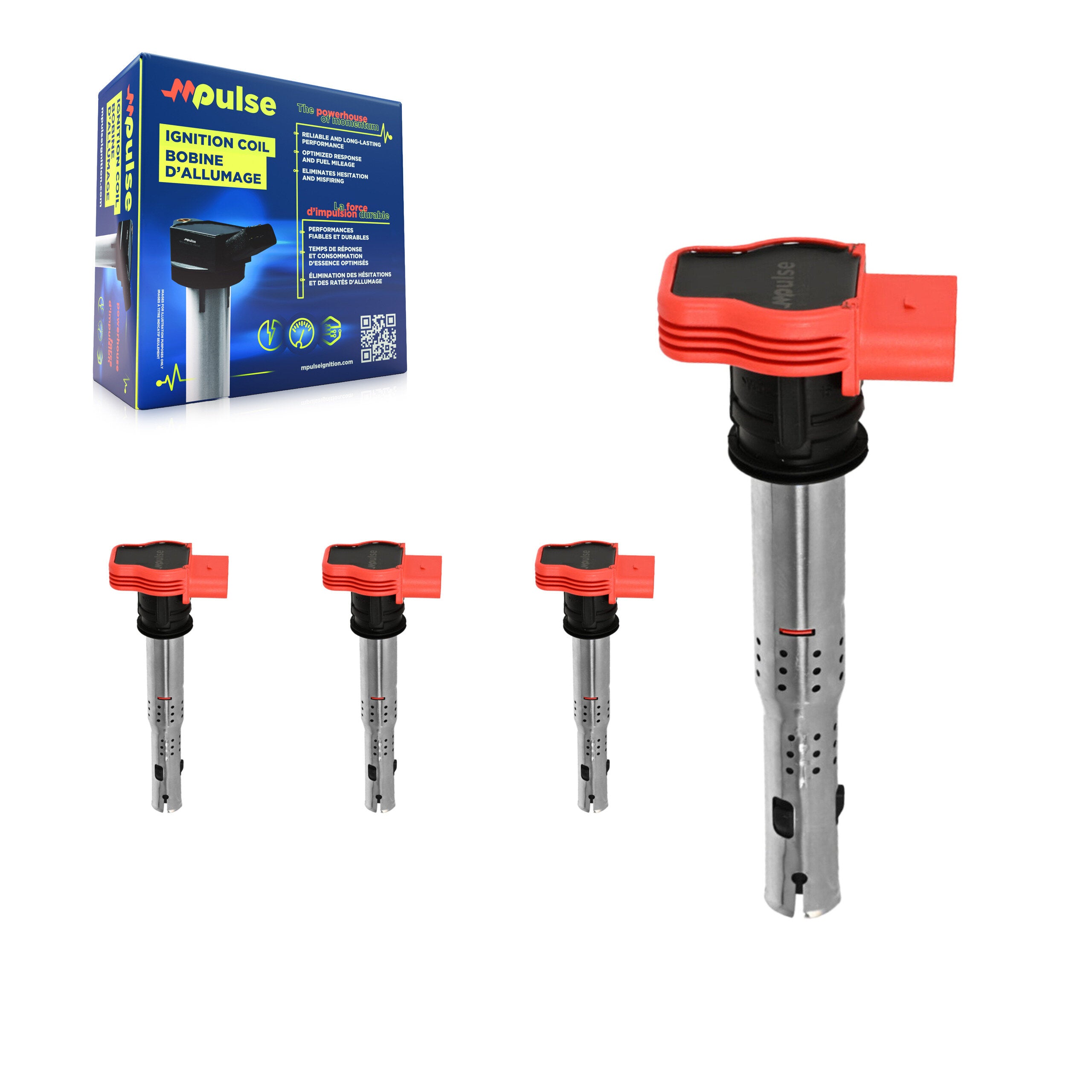 Mpulse KMP-100434 Ignition Coil for 2005-2019 Audi Q7, Audi A7 Quattro and More