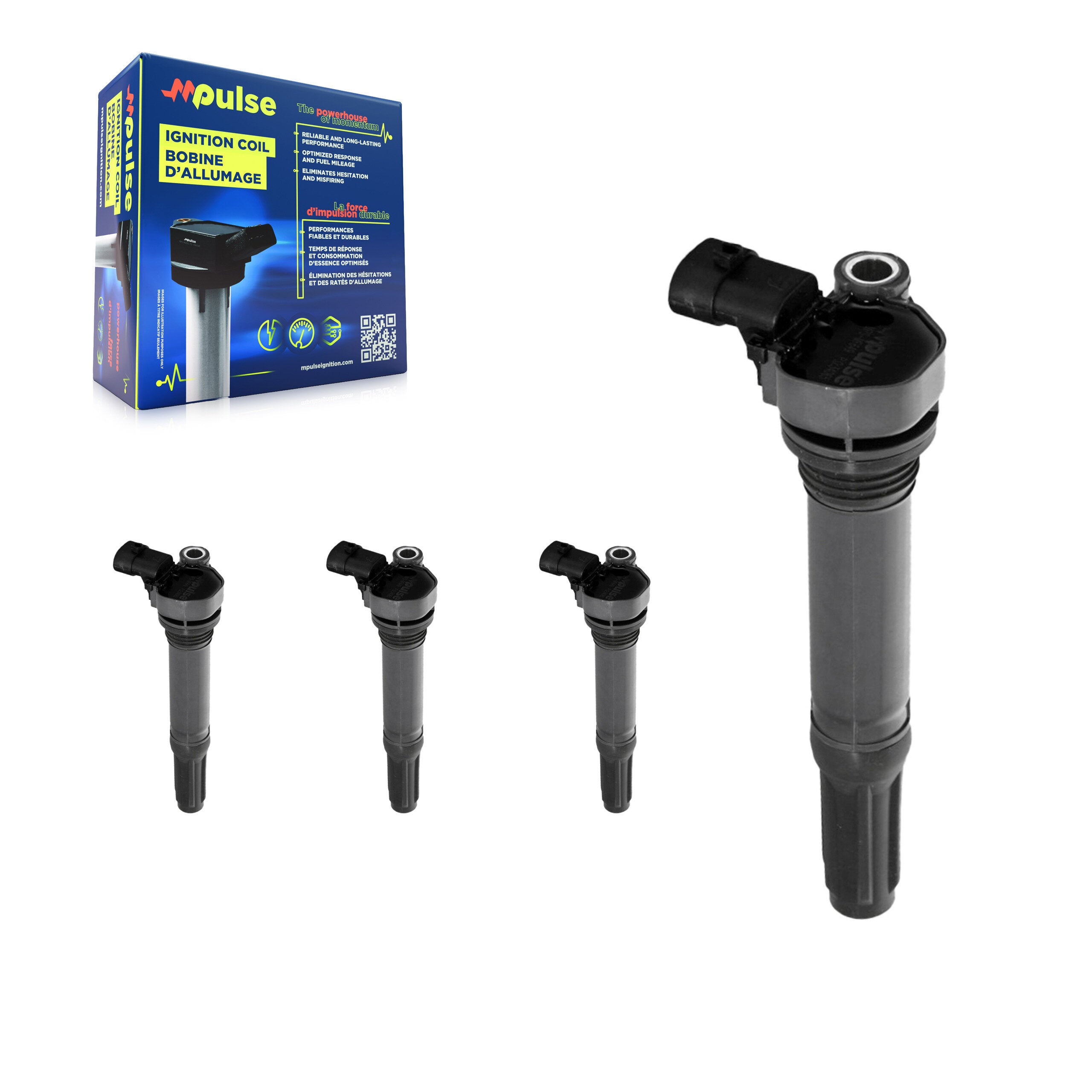 Mpulse KMP-100443 Ignition Coil for 2012-2017 Fiat 500