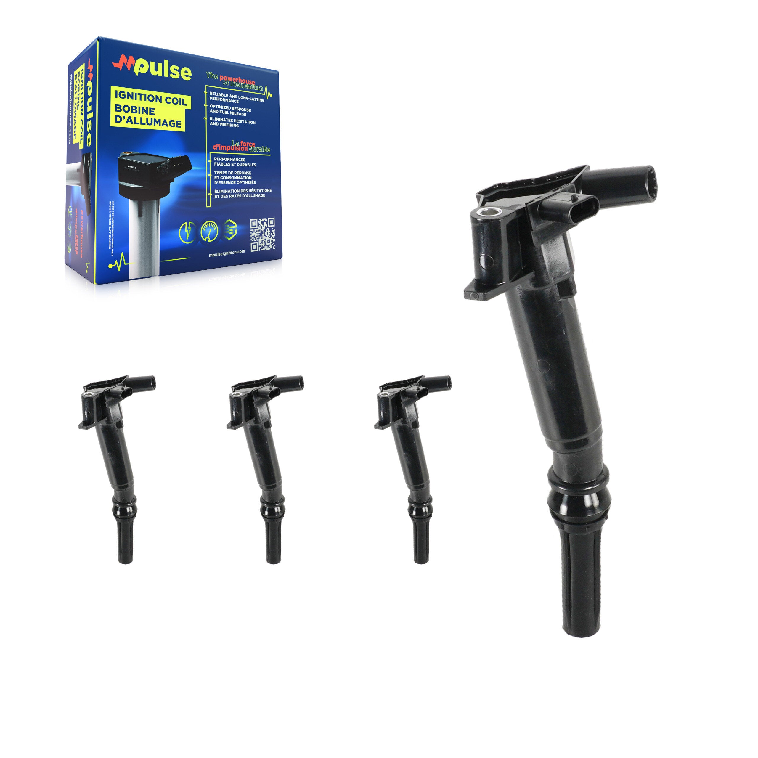 Mpulse KMP-100462 Ignition Coil for 2018-2021 Ford E-350 Super Duty, Ford E-450 Super Duty and More